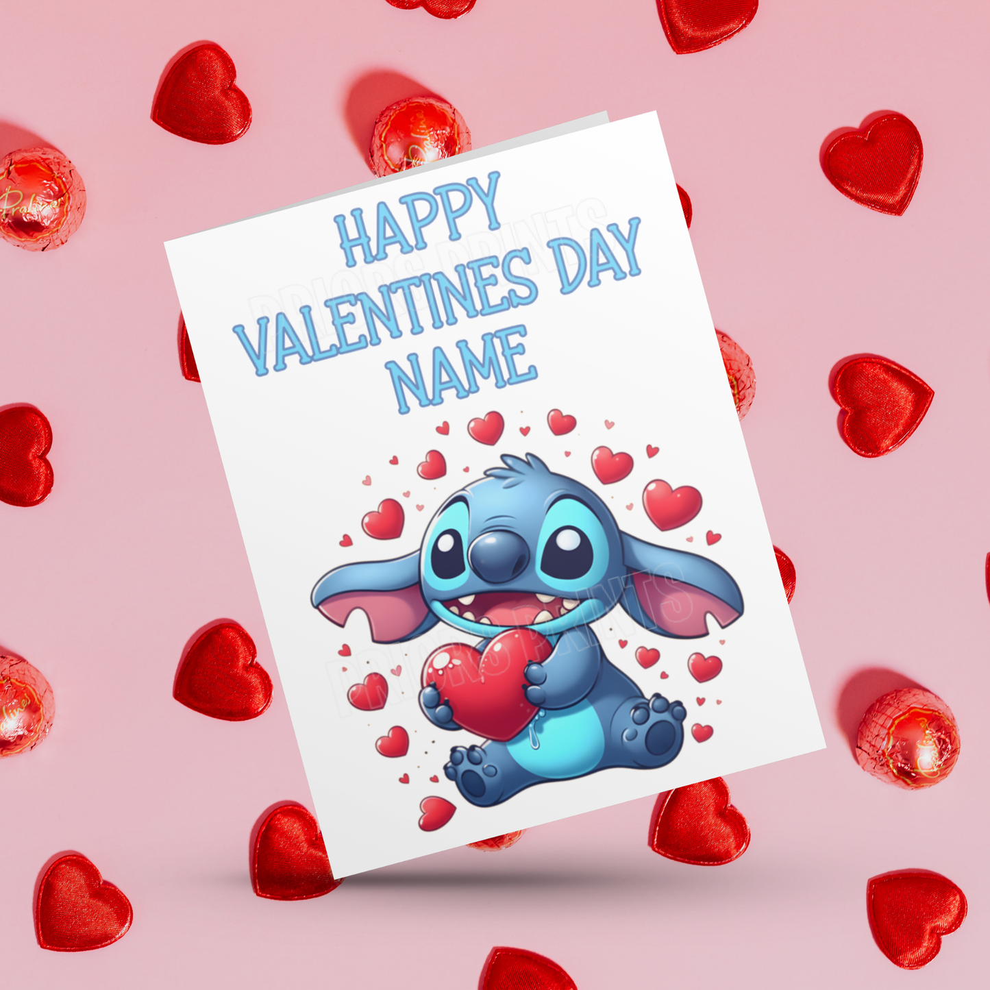Personalised Lilo and Stitch Valentines Day Cards I Lilo I Angel I Stitch I Disney