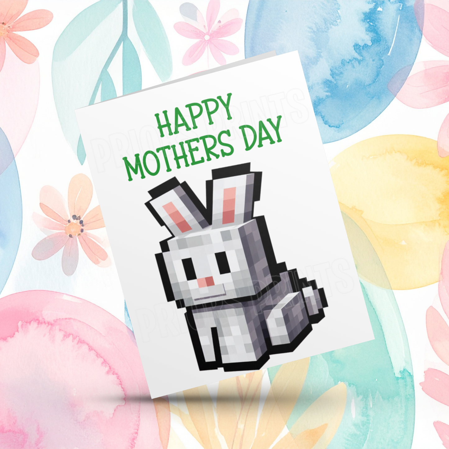 Minecraft Happy Mothers Day Card