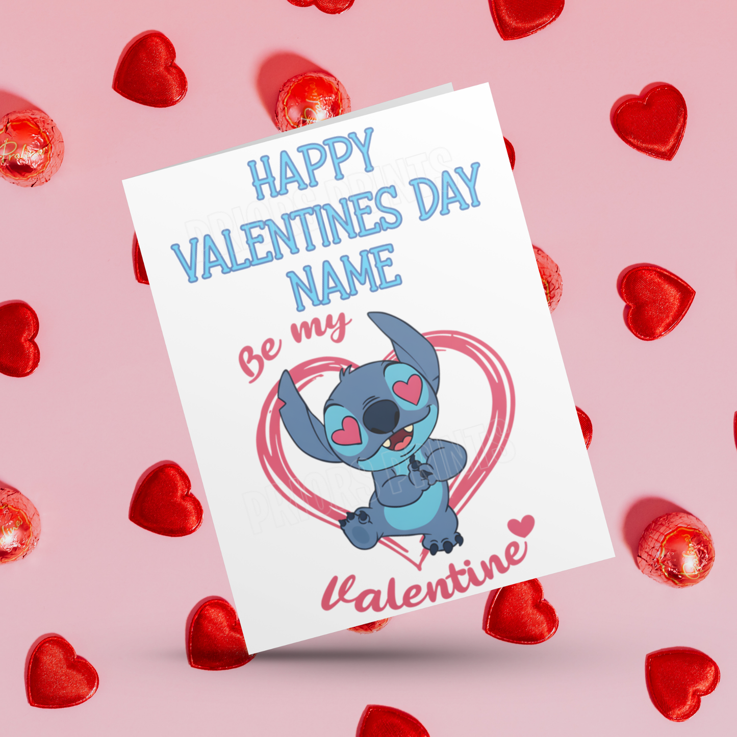 Personalised Lilo and Stitch Valentines Day Cards I Lilo I Angel I Stitch I Disney