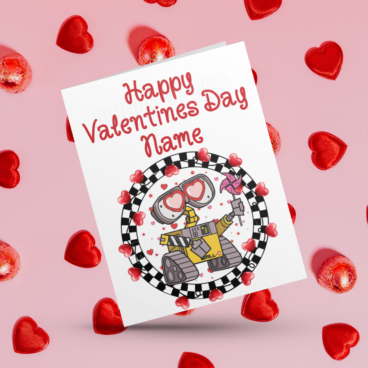 Disney Character Personalised Valentines Day Card 1 I Cars I Yoda I Star Wars I Spiderman I Toy Story I Woody I Jessie I Lightening Macqueen