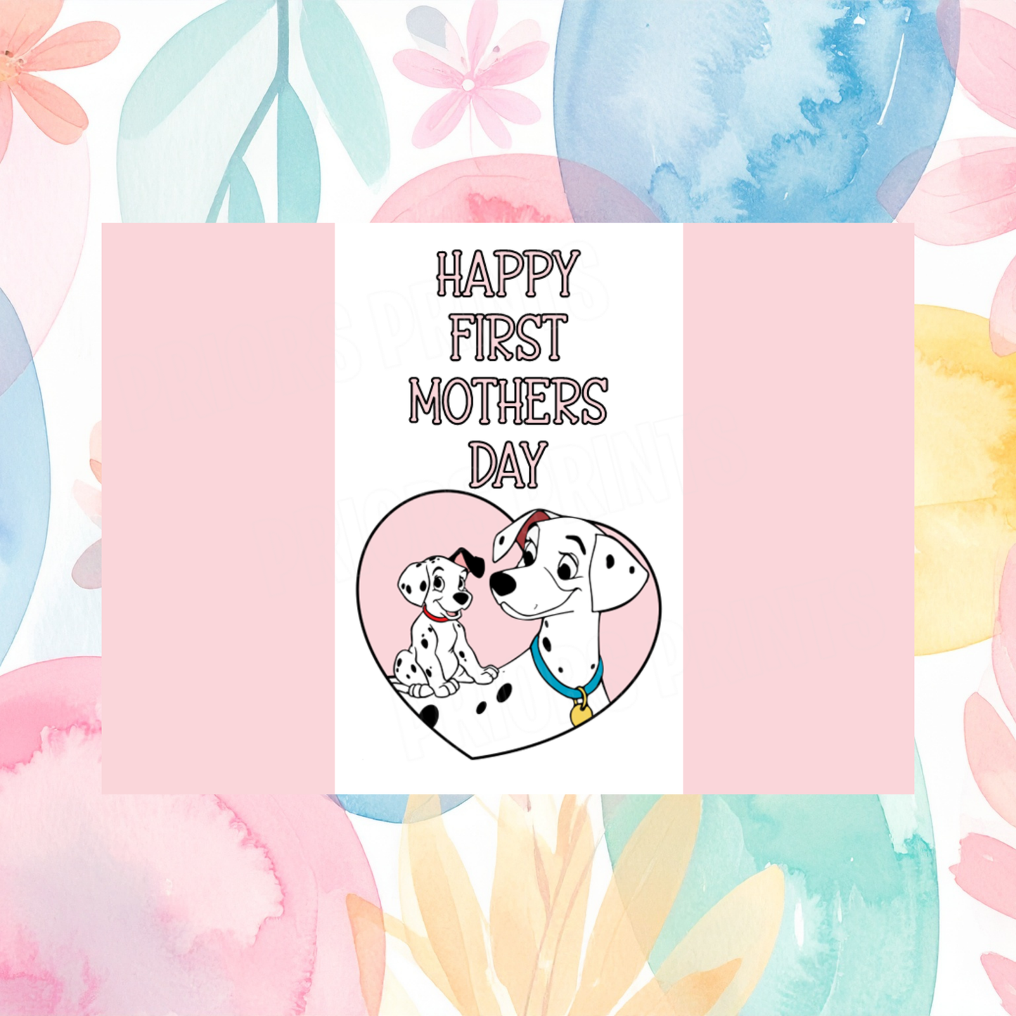 Mixed Disney Characters with child First Mothers Day Chocolate Bar Wrapper I 101 Dalmations I Kanga I Bambi I  Aristocats I Lady & The Tramp I Dumbo