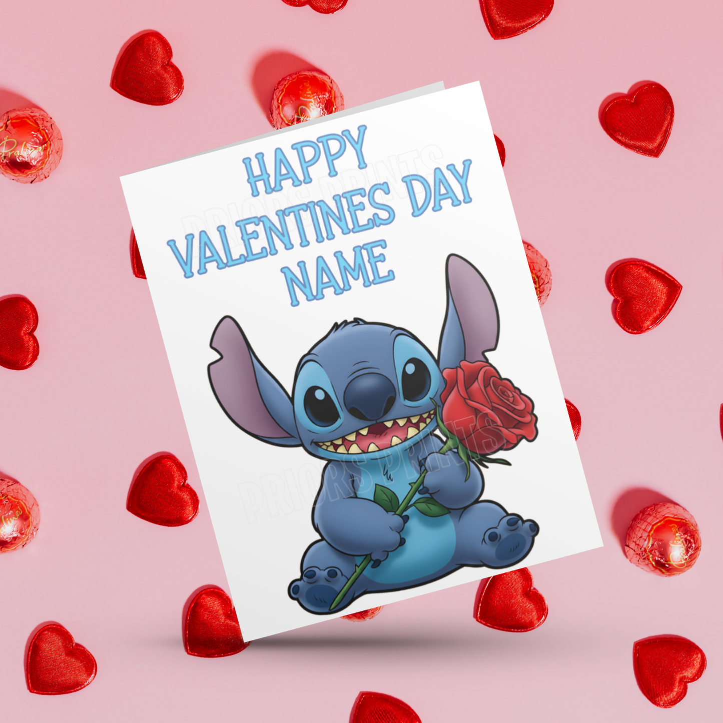 Personalised Lilo and Stitch Valentines Day Cards I Lilo I Angel I Stitch I Disney
