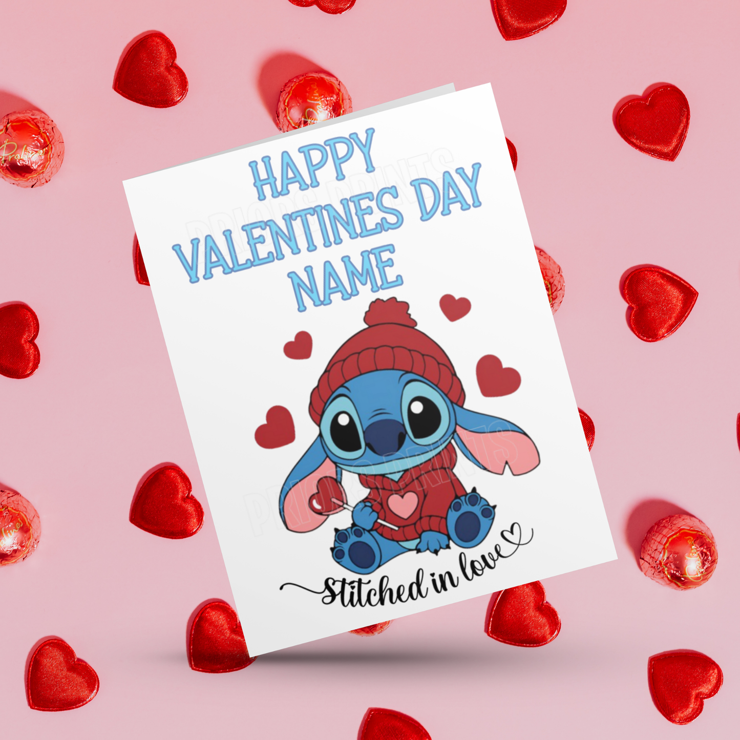 Personalised Lilo and Stitch Valentines Day Cards I Lilo I Angel I Stitch I Disney