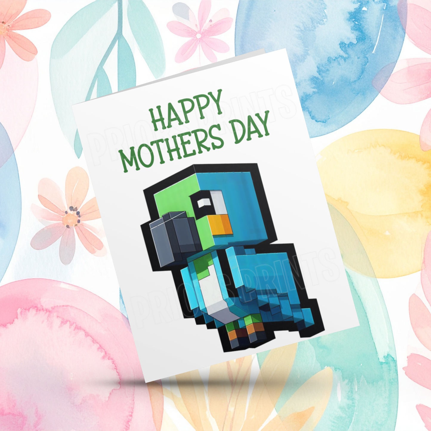 Minecraft Happy Mothers Day Card