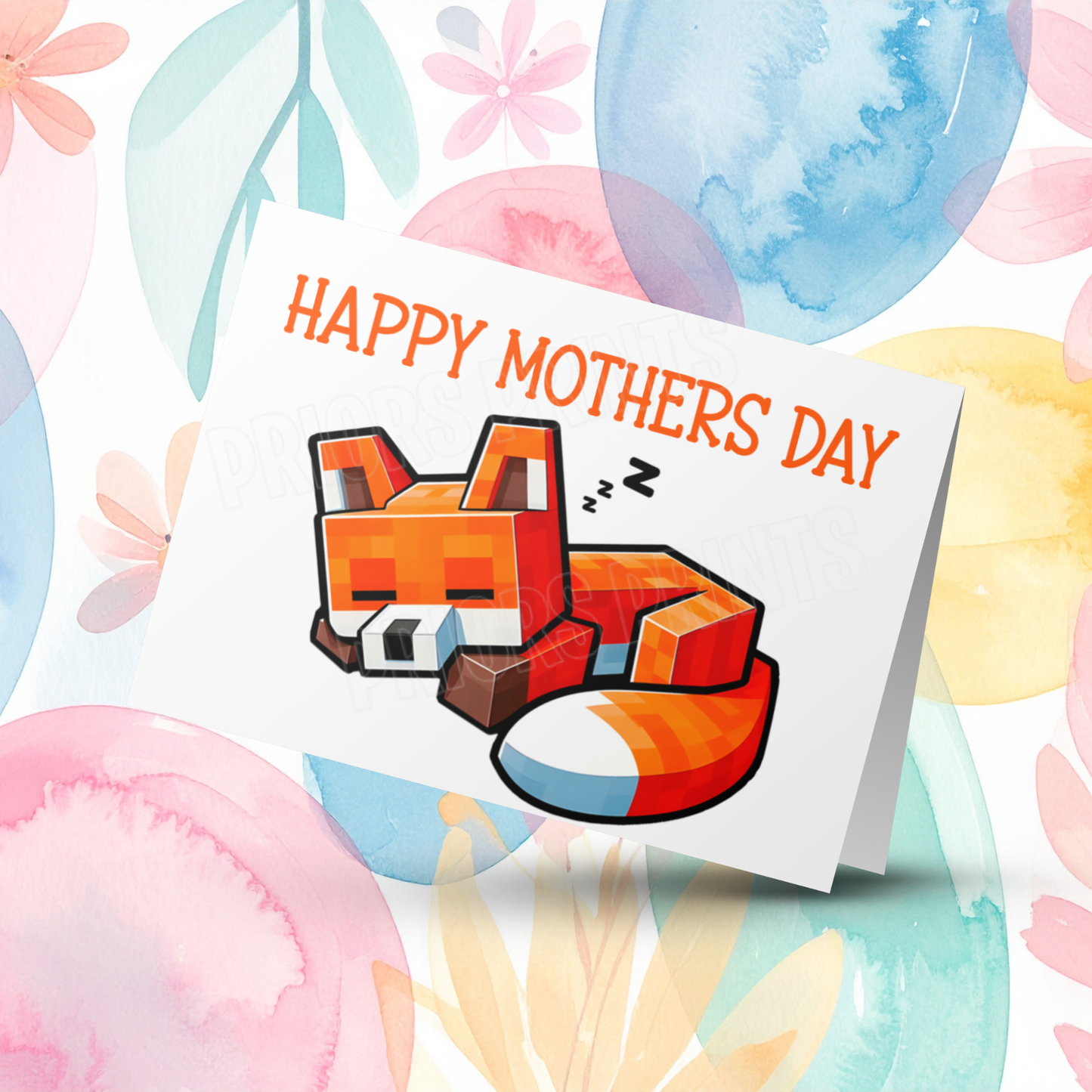 Minecraft Happy Mothers Day Card