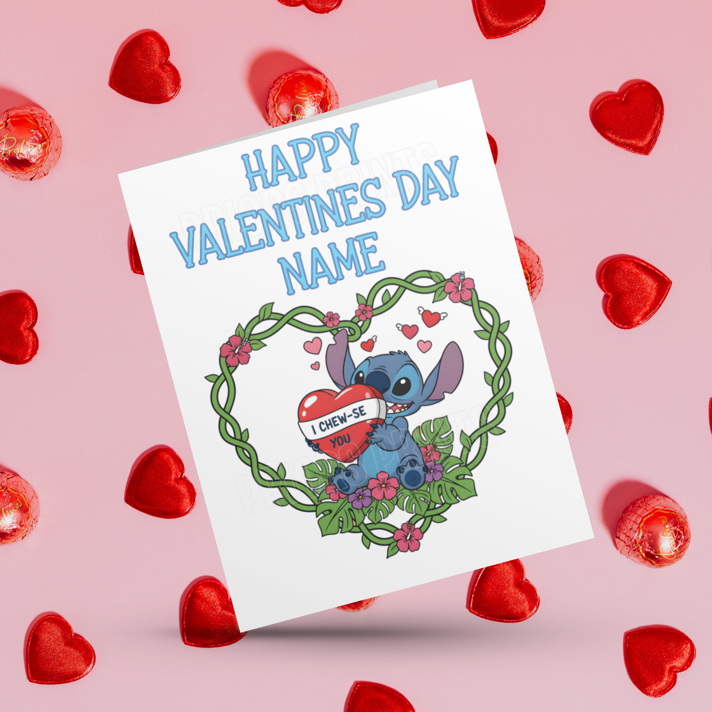 Personalised Lilo and Stitch Valentines Day Cards I Lilo I Angel I Stitch I Disney