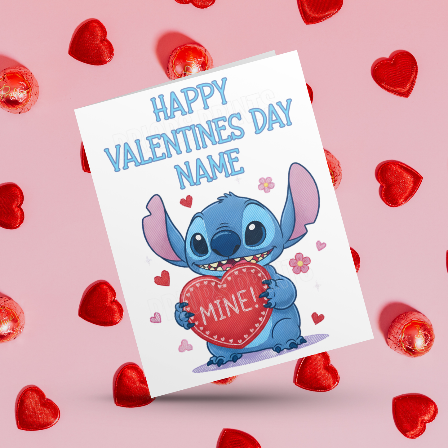 Personalised Lilo and Stitch Valentines Day Cards I Lilo I Angel I Stitch I Disney