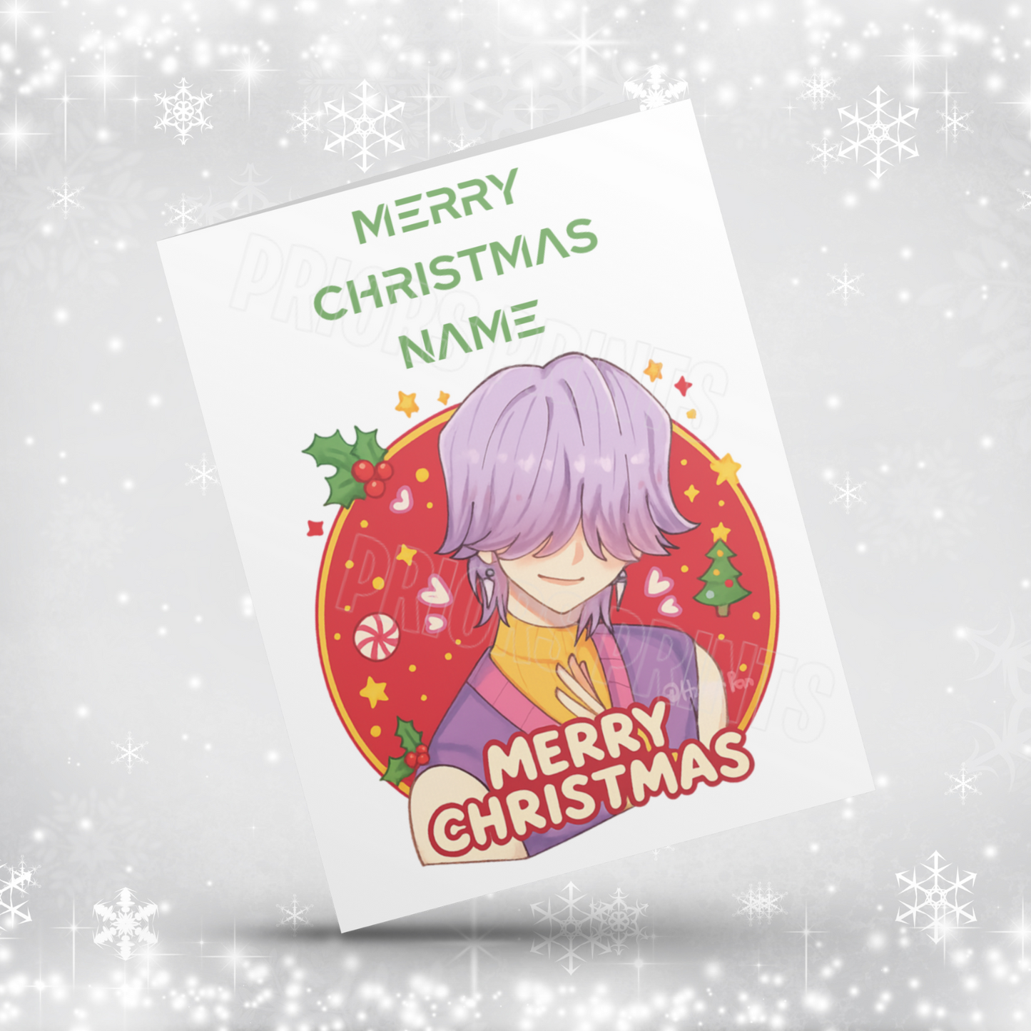 K Pop Demon Hunters Personalised Christmas Card NEW