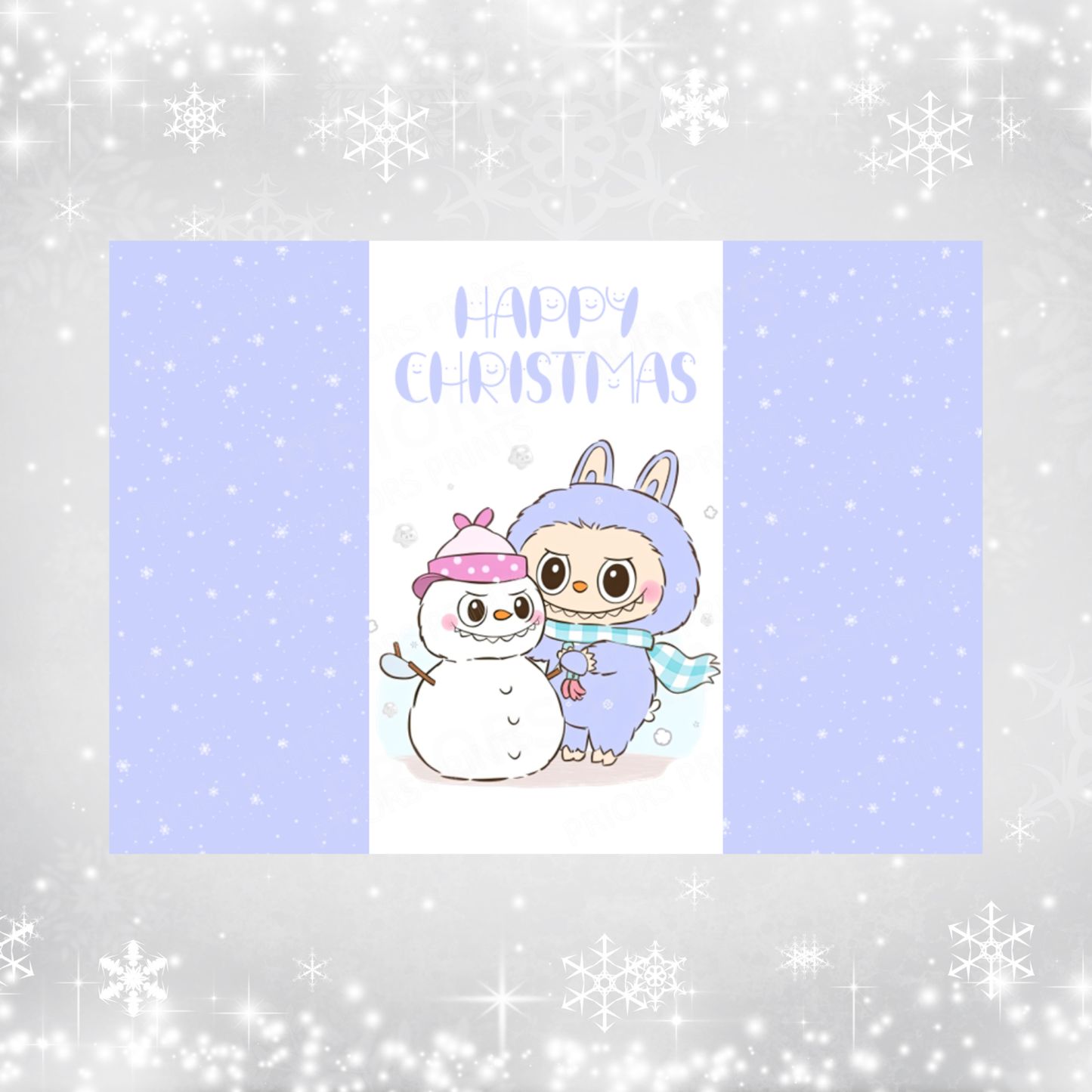 Labubu Christmas Chocolate Bar Wrapper