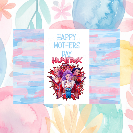 K Pop Demon Hunters Happy Mothers Day Chocolate Bar Wrapper