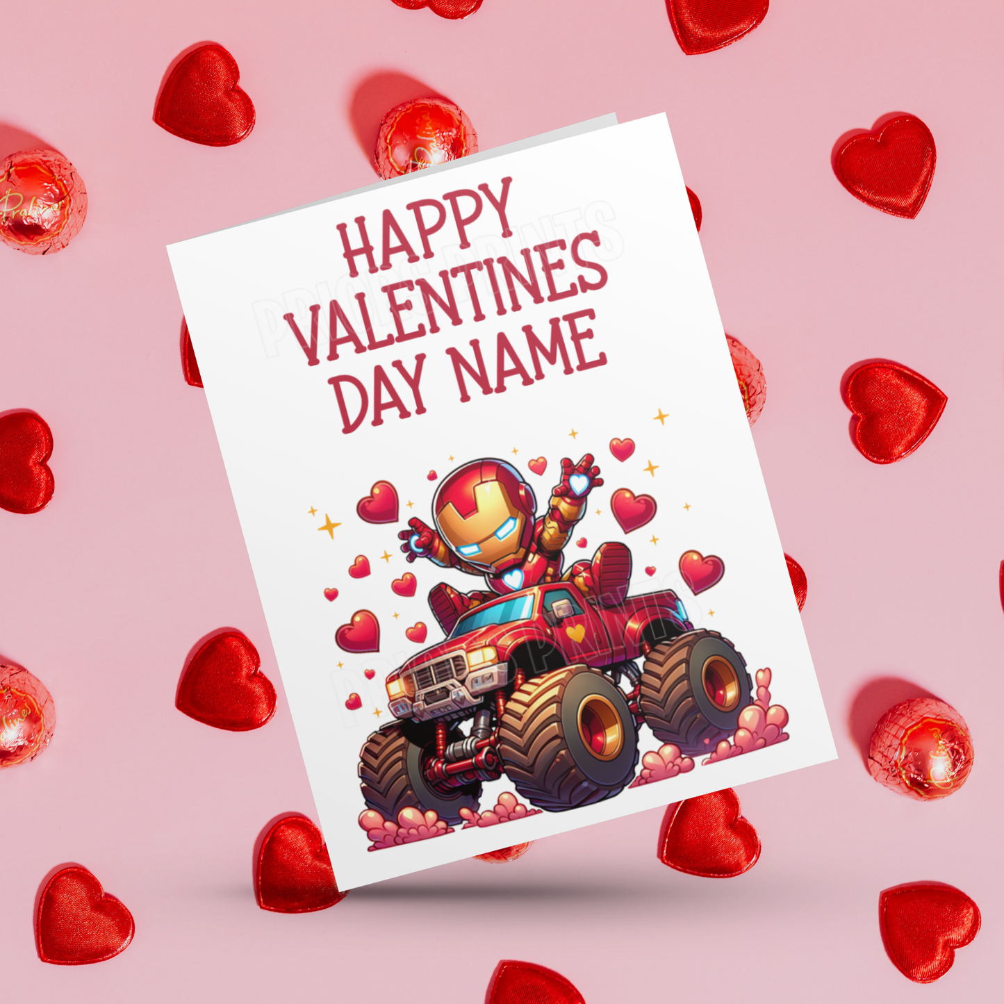 Cute Superhero Personalised Valentines Day Card I Spiderman I Superman I Batman I Iron Man I Captain America I Dr Strange I Thor