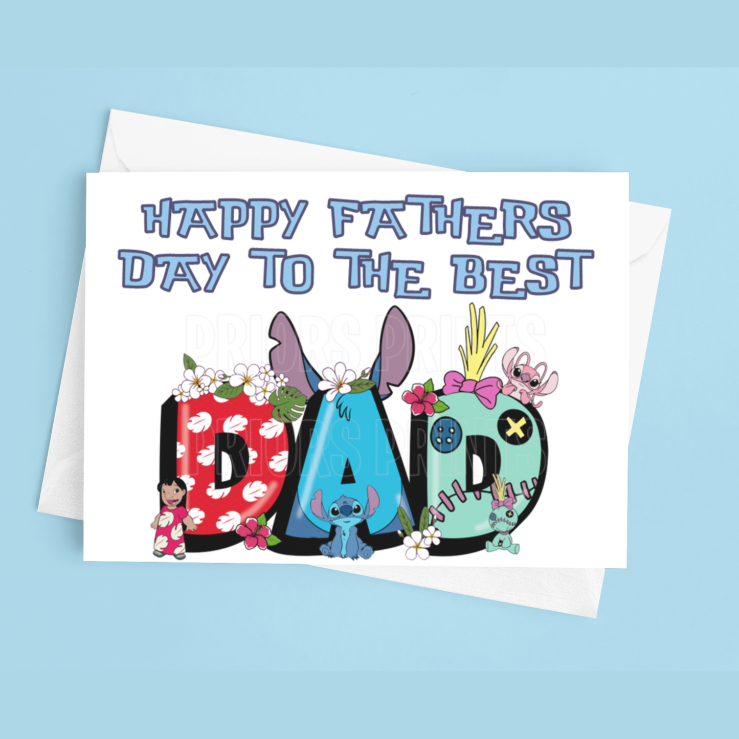 Fathers Day Card Mixed Character- To the best Dad or Papa
