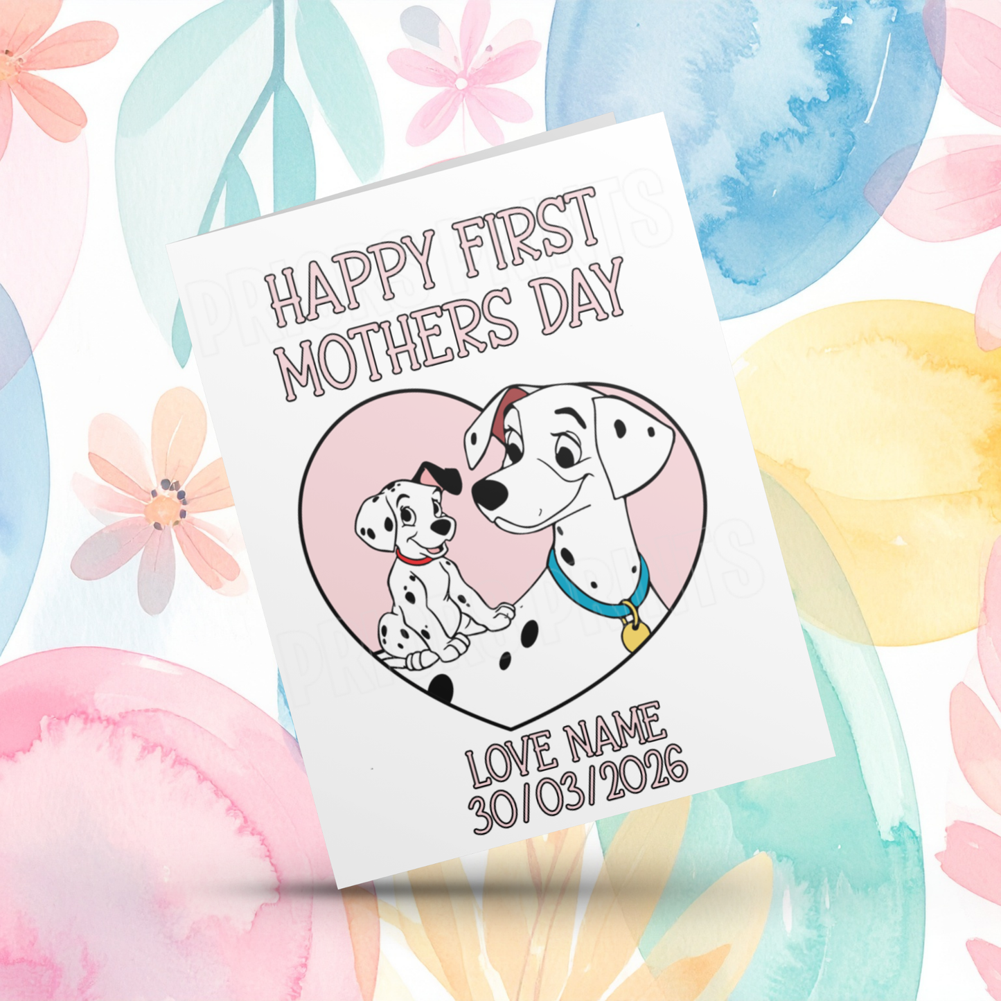 Mixed Disney Characters Mothers Day Card for First Mothers Day
