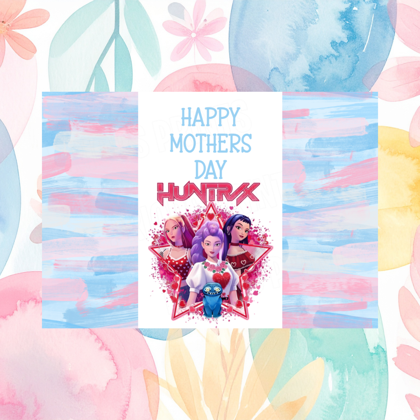 K Pop Demon Hunters Happy Mothers Day Chocolate Bar Wrapper