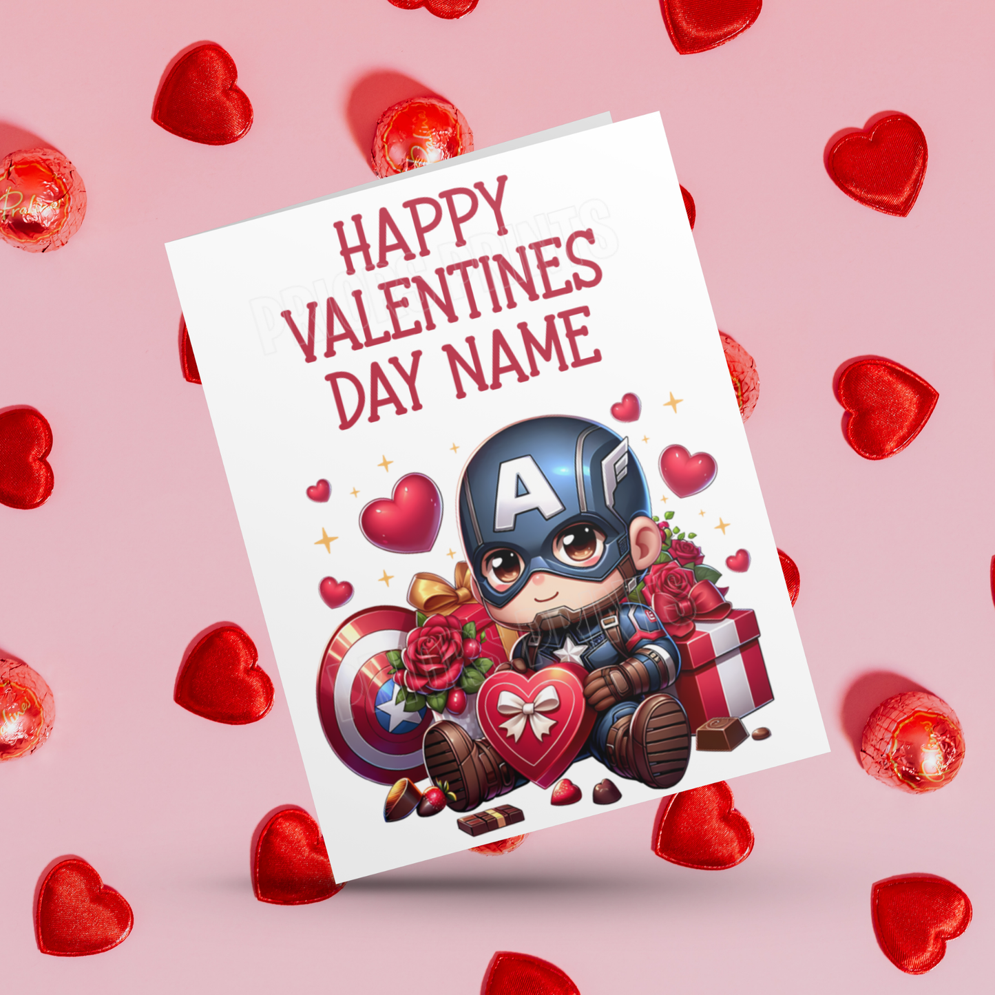 Cute Superhero Personalised Valentines Day Card I Spiderman I Superman I Batman I Iron Man I Captain America I Dr Strange I Thor