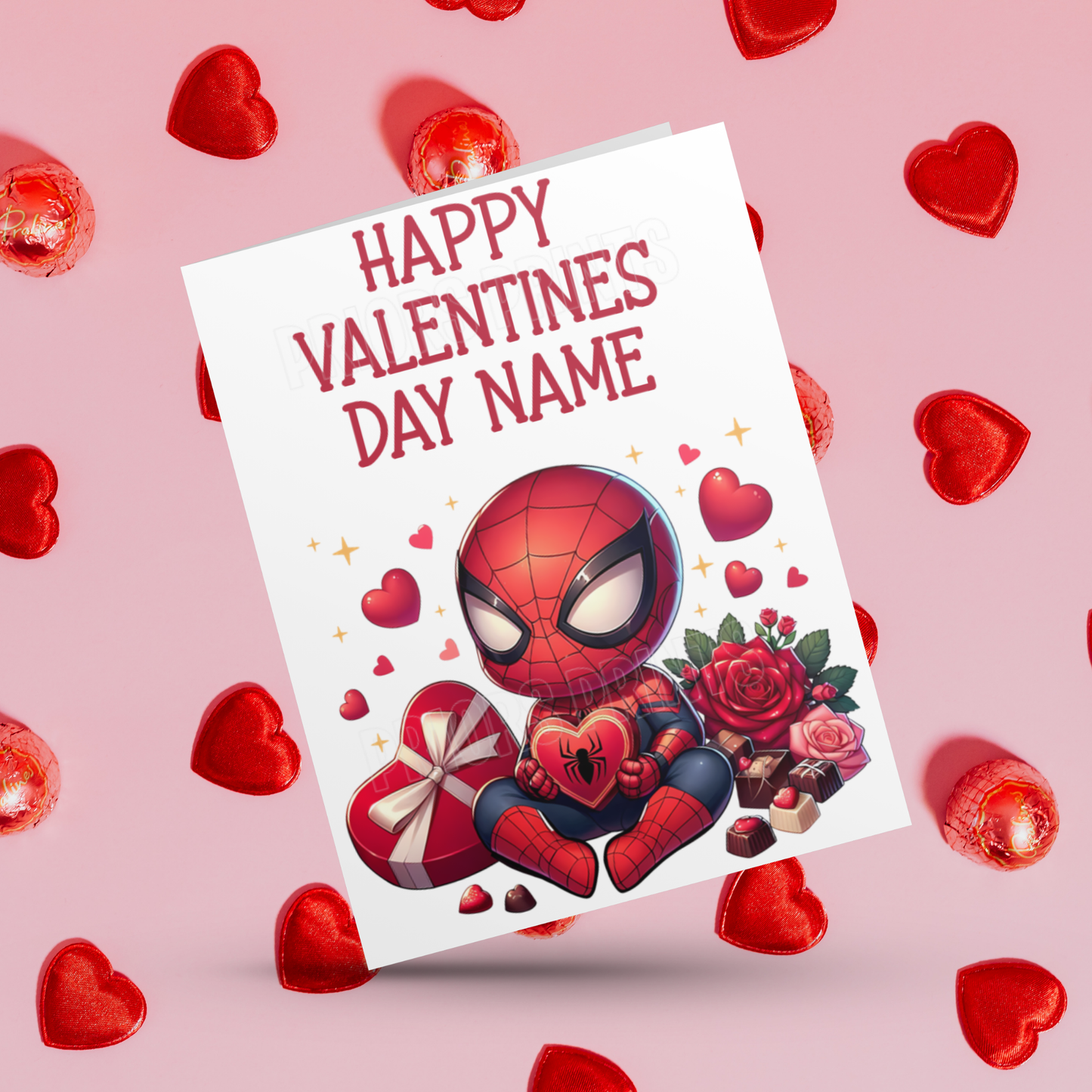 Cute Superhero Personalised Valentines Day Card I Spiderman I Superman I Batman I Iron Man I Captain America I Dr Strange I Thor