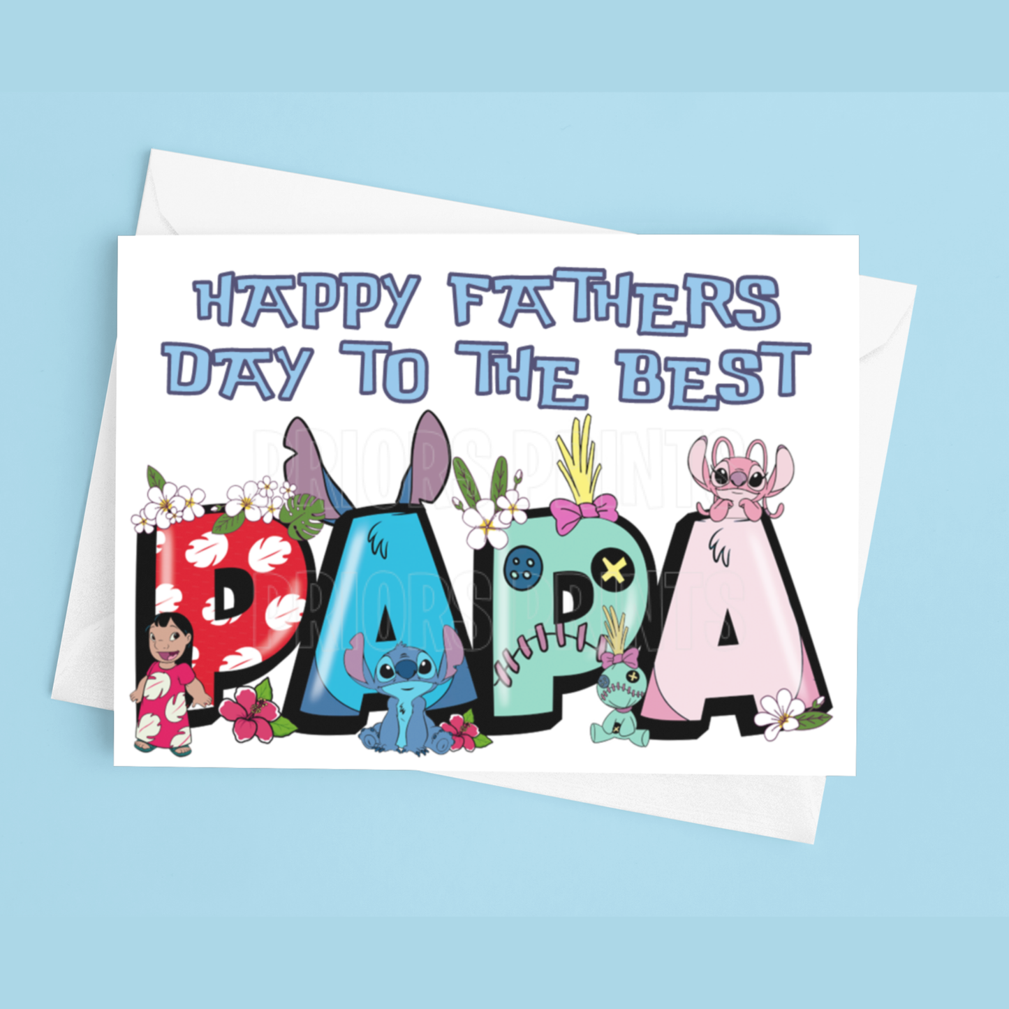 Fathers Day Card Mixed Character- To the best Dad or Papa