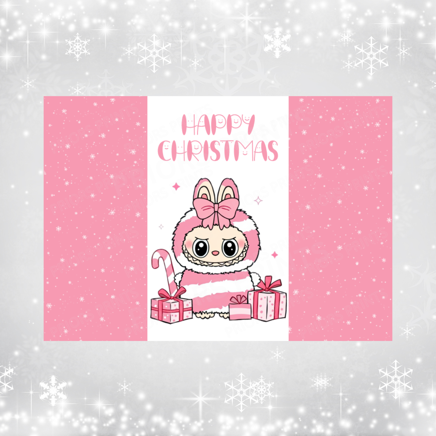 Labubu Christmas Chocolate Bar Wrapper