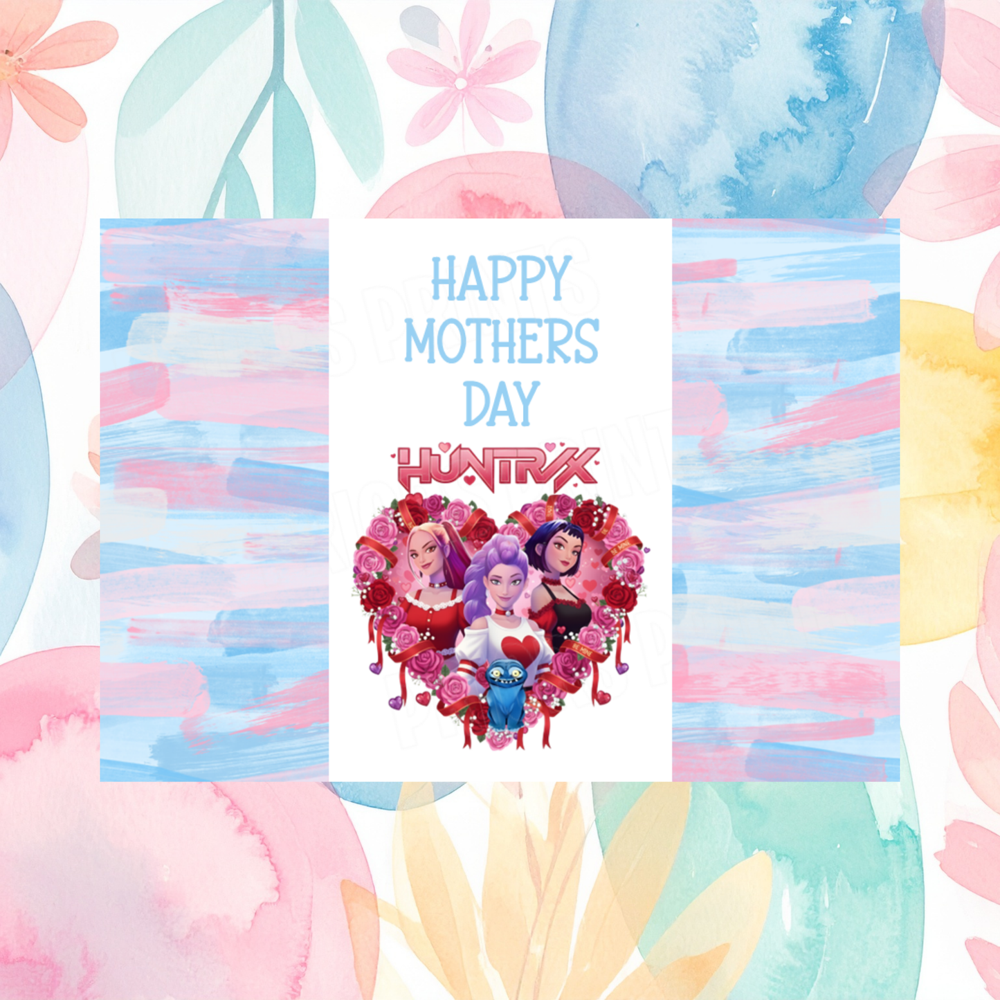 K Pop Demon Hunters Happy Mothers Day Chocolate Bar Wrapper