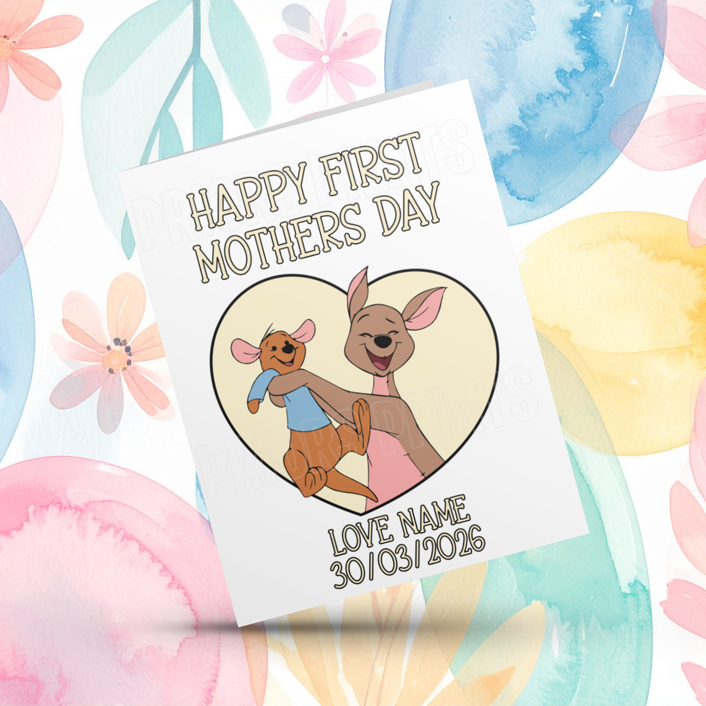 Mixed Disney Characters Mothers Day Card for First Mothers Day