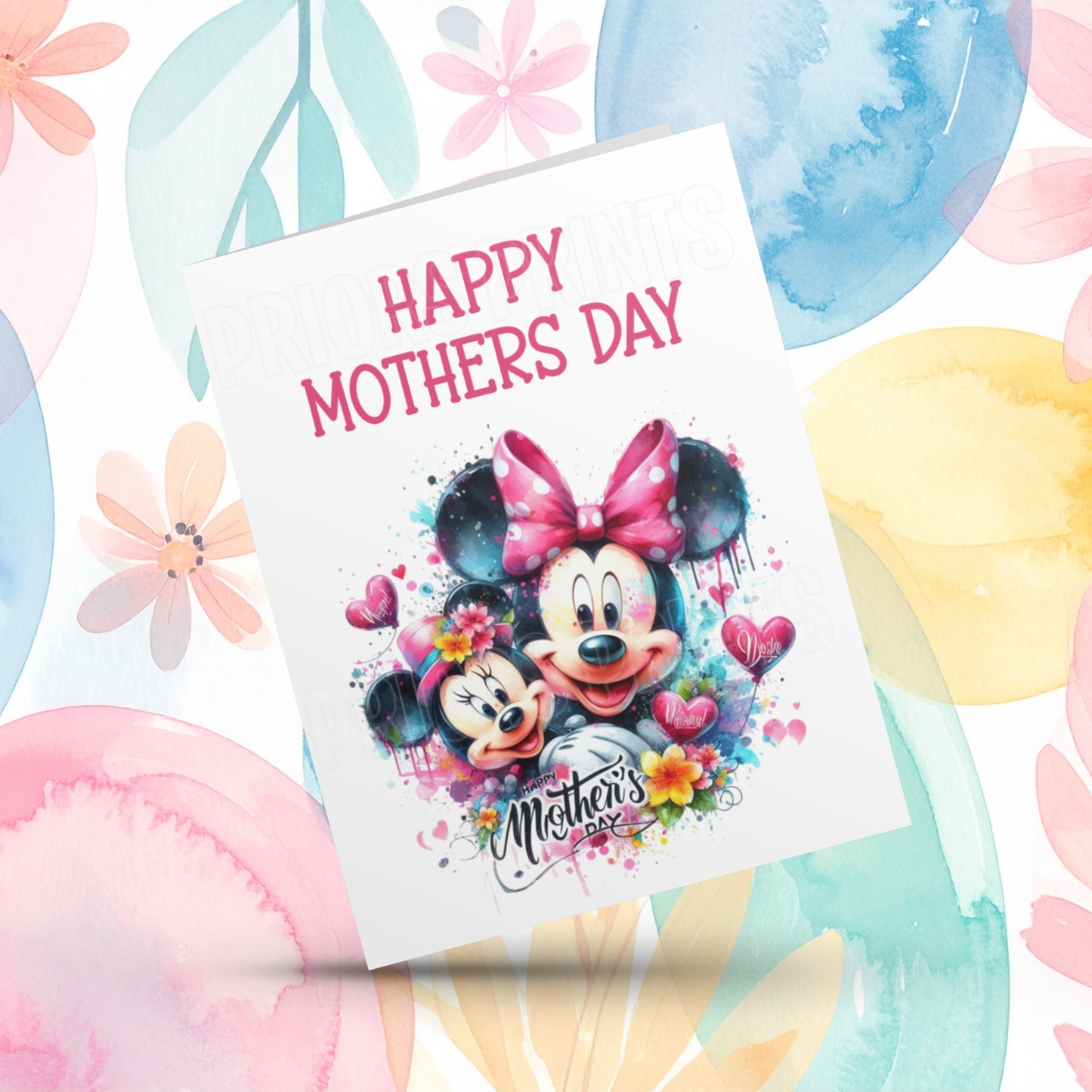 Minnie Mouse Happy Mothers Day Card