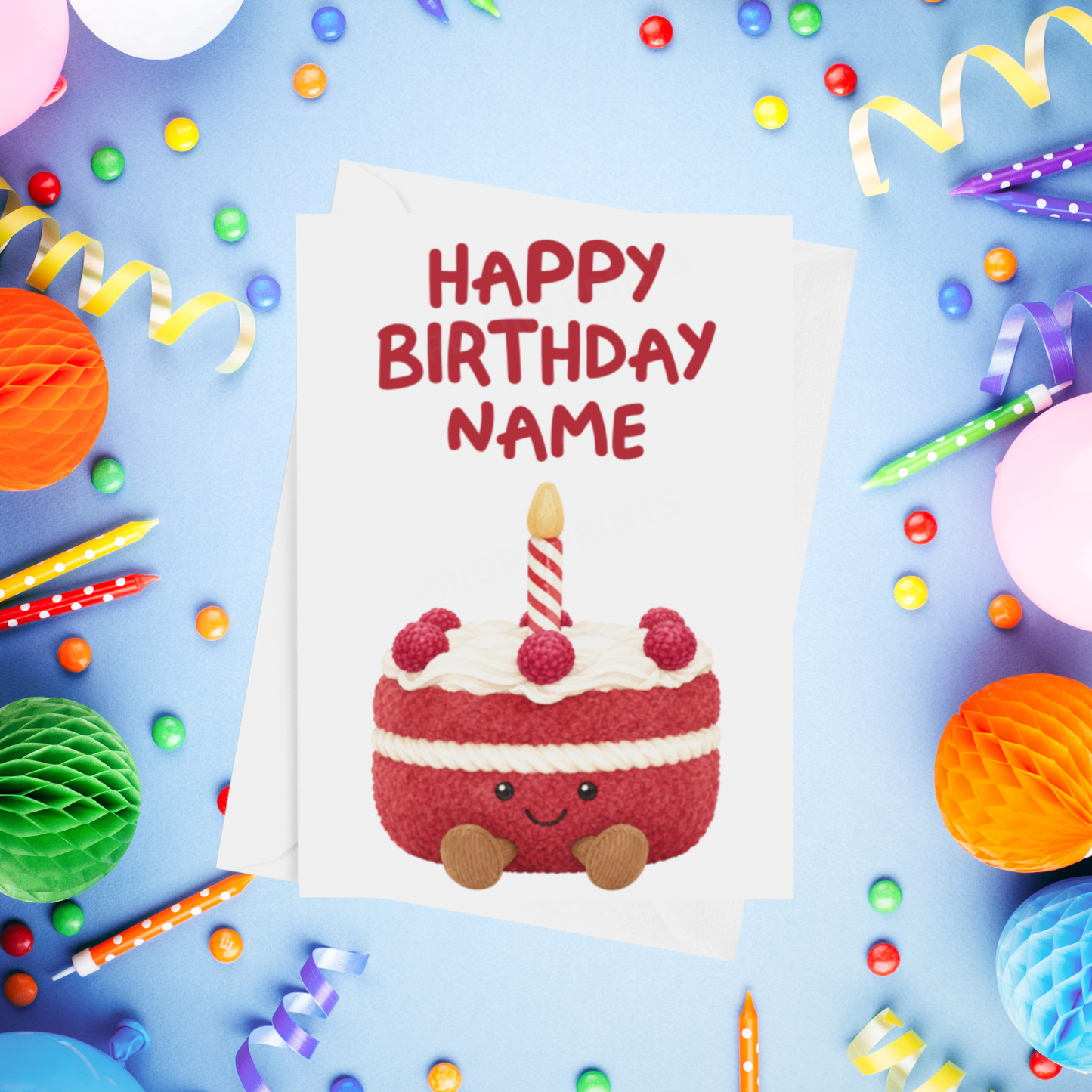 Jelly Cat Personalised Birthday Cards