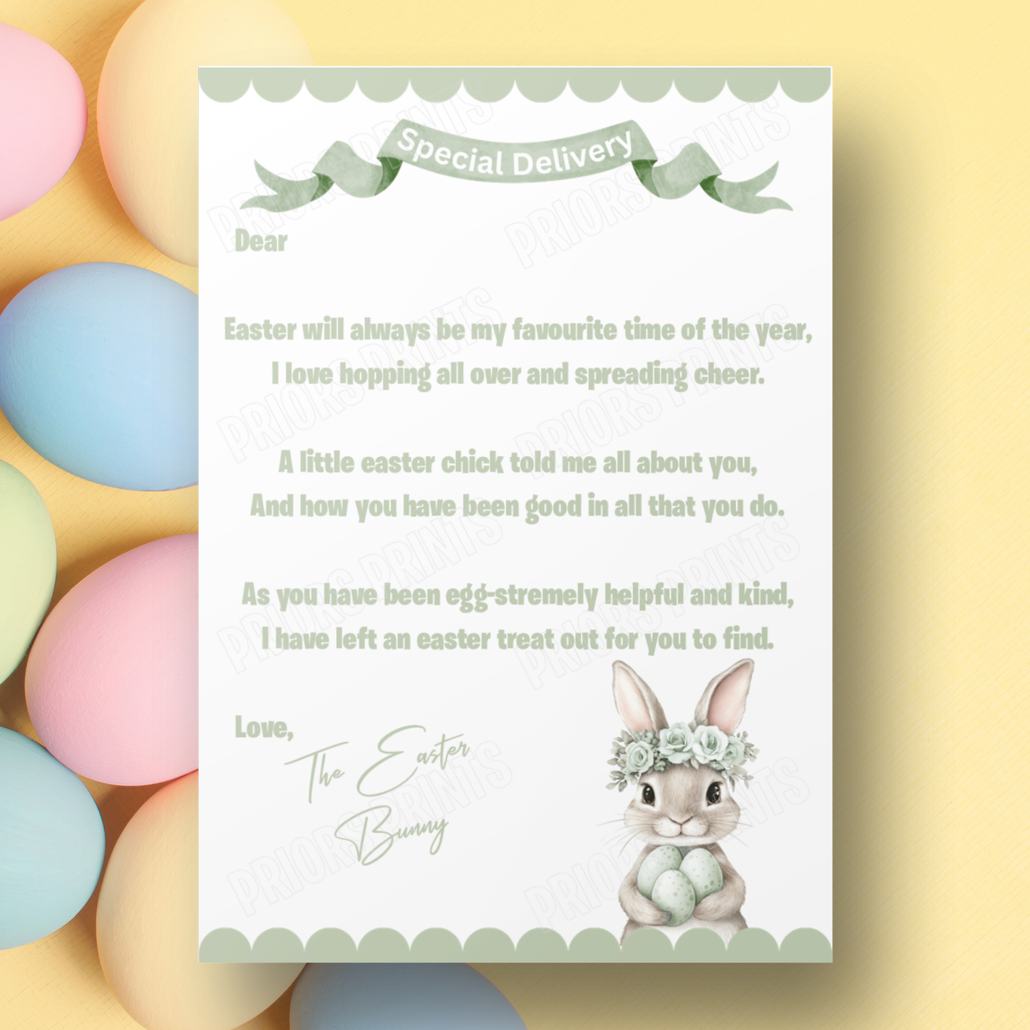 Easter Bunny Letter
