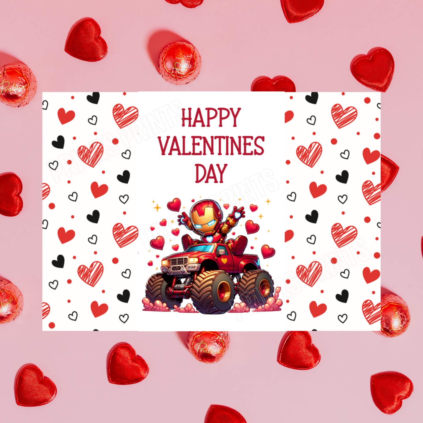 Cute Superhero Valentines Day Chocolate Bar Wrappers I Spiderman I Superman I Batman I Iron Man I Captain America I Dr Strange I Thor