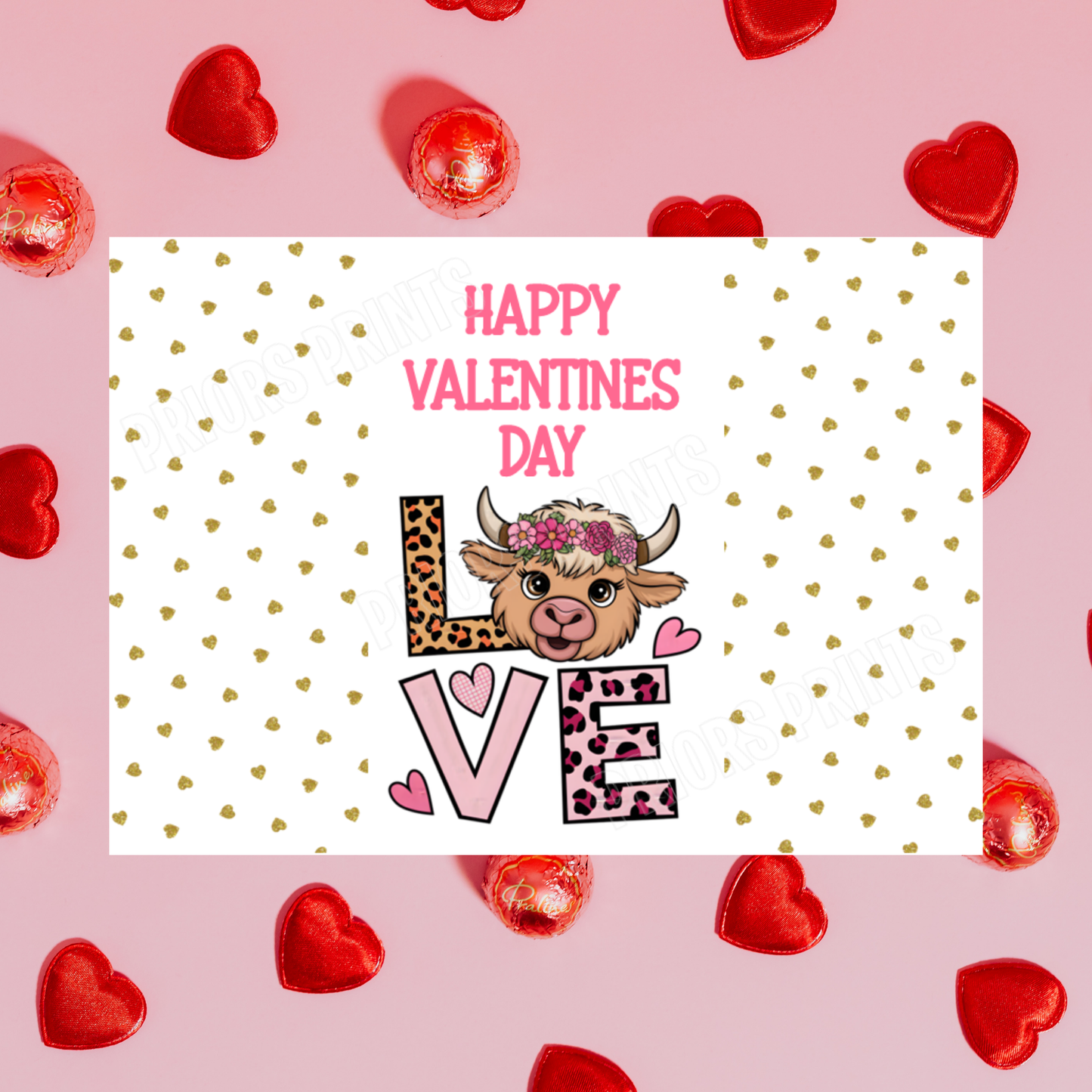 Cute Love Valentines Day Chocolate Bar Wrappers