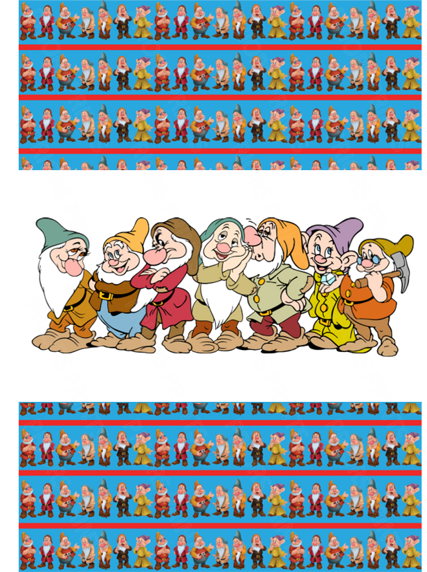 Snow White Chocolate Bar Wrapper- Plain (No Text)