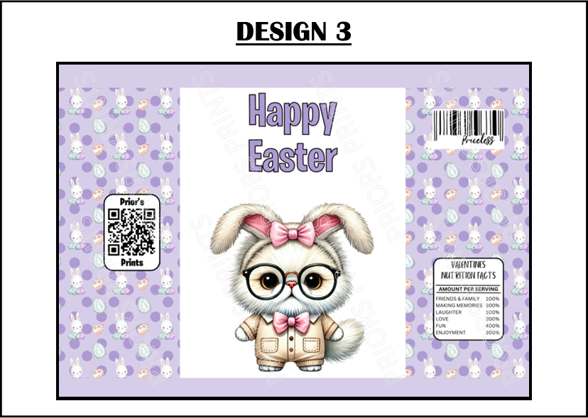 Easter Animals with Bunny Ears Treat Packets (Medium Sized)