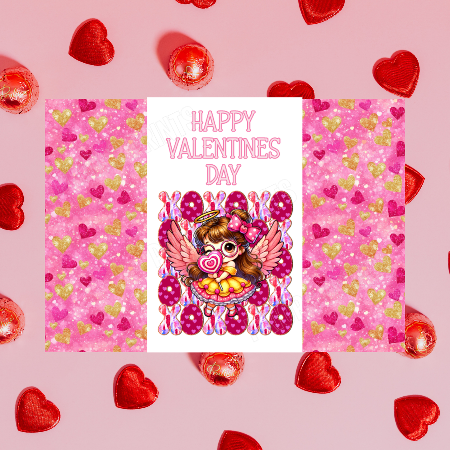 XOXOX Cute Character Valentines Day Chocolate Bar Wrappers I Ariel I Belle I Princess I Wonder Woman I Cinderella I Sleeping Beauty I Eeyore