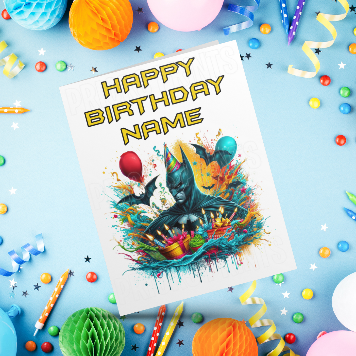 Batman Personalised Birthday Card
