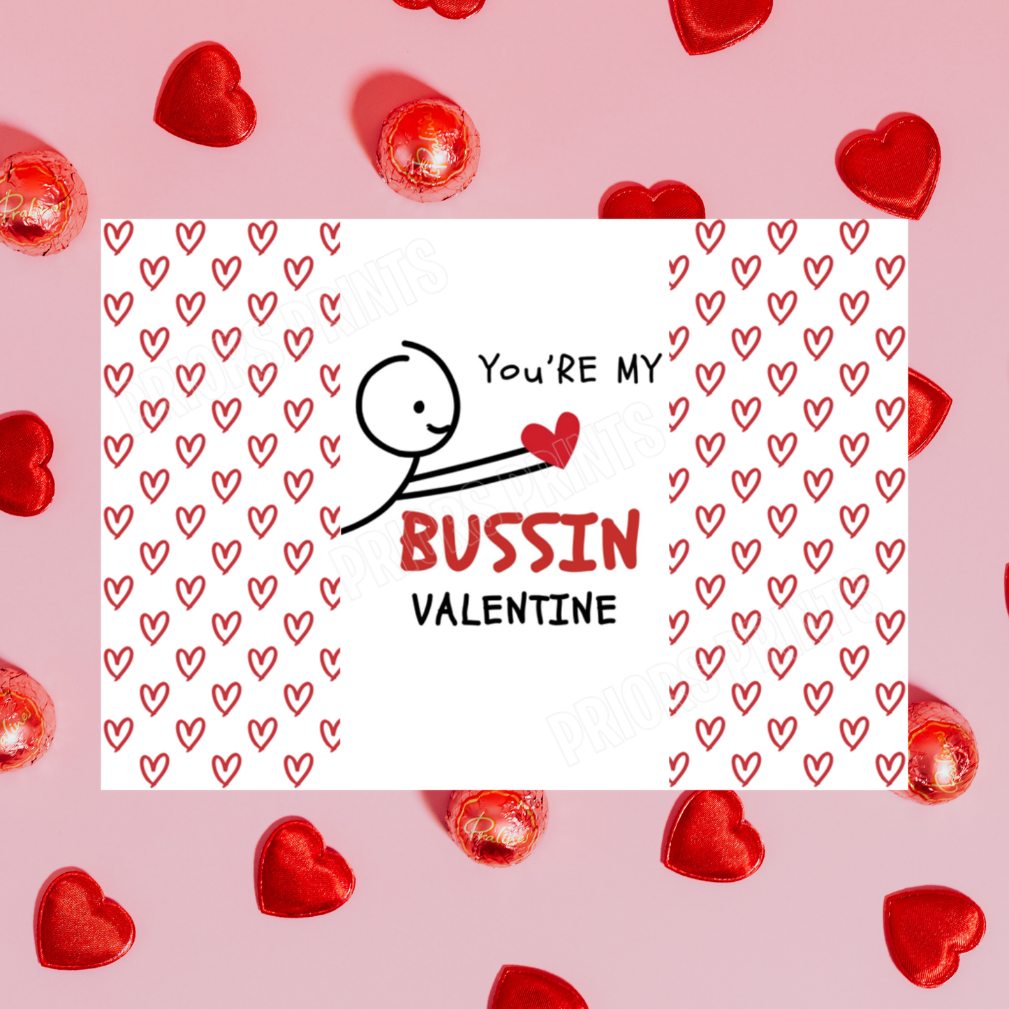 Funny Valentines Day Chocolate Bar Wrapper