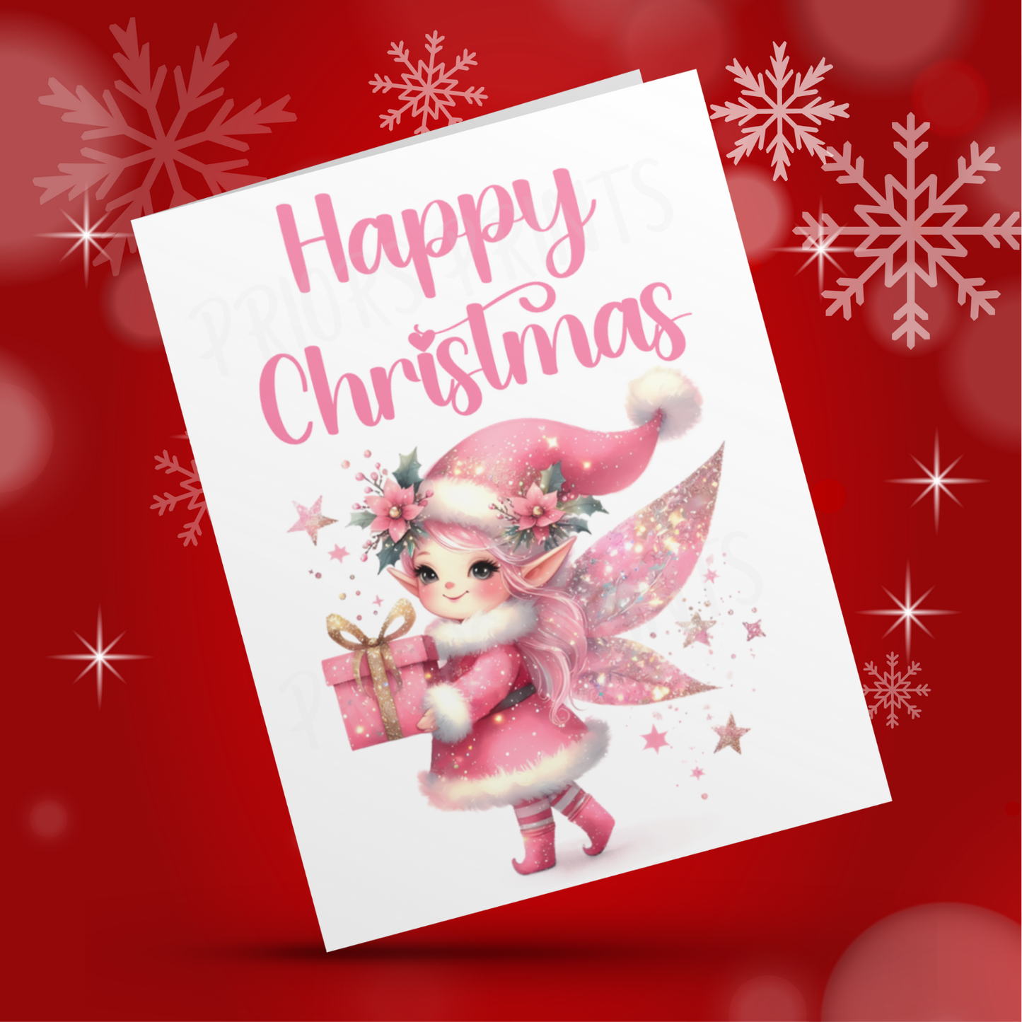Cute Pink Christmas Cards