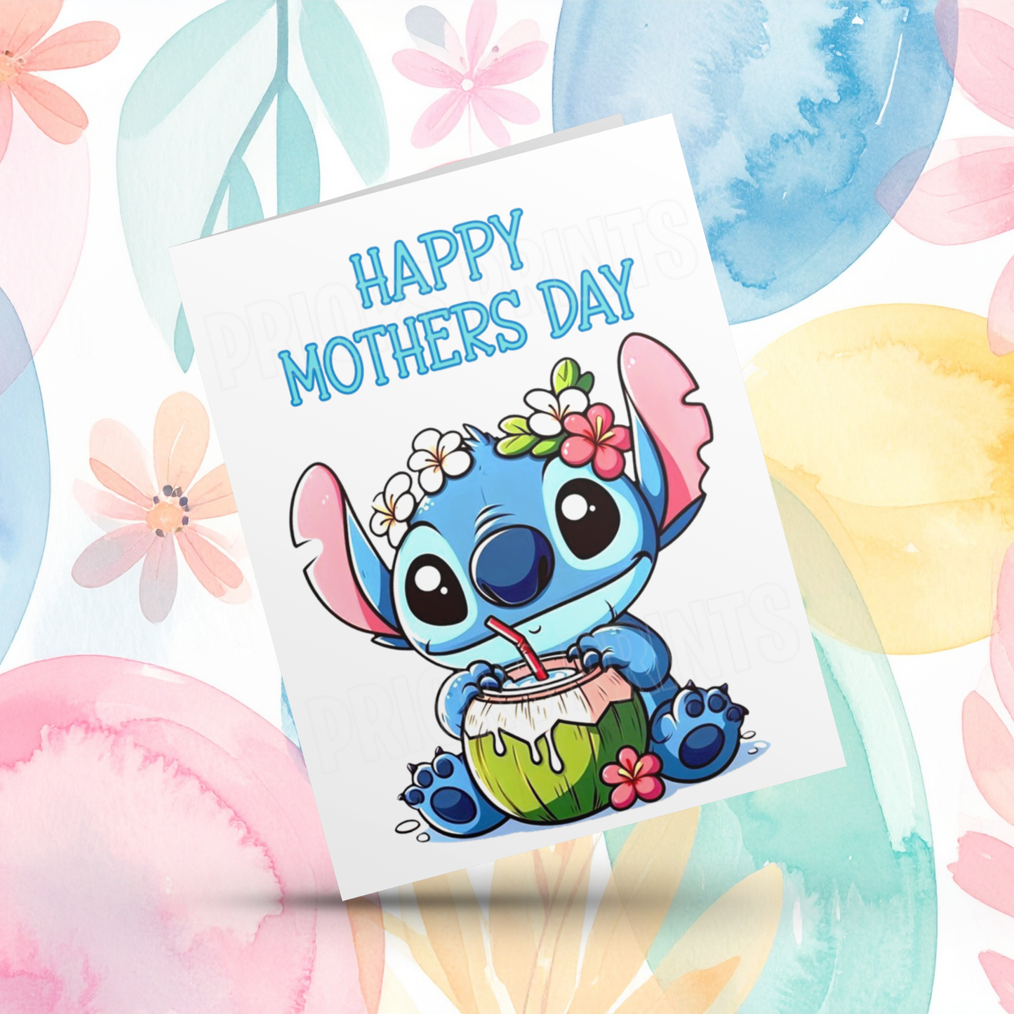Stitch & Angel Happy Mothers Day Card