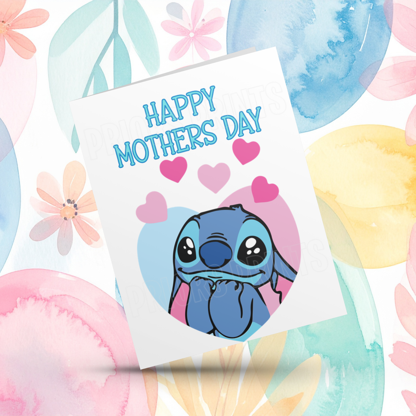 Stitch & Angel Happy Mothers Day Card