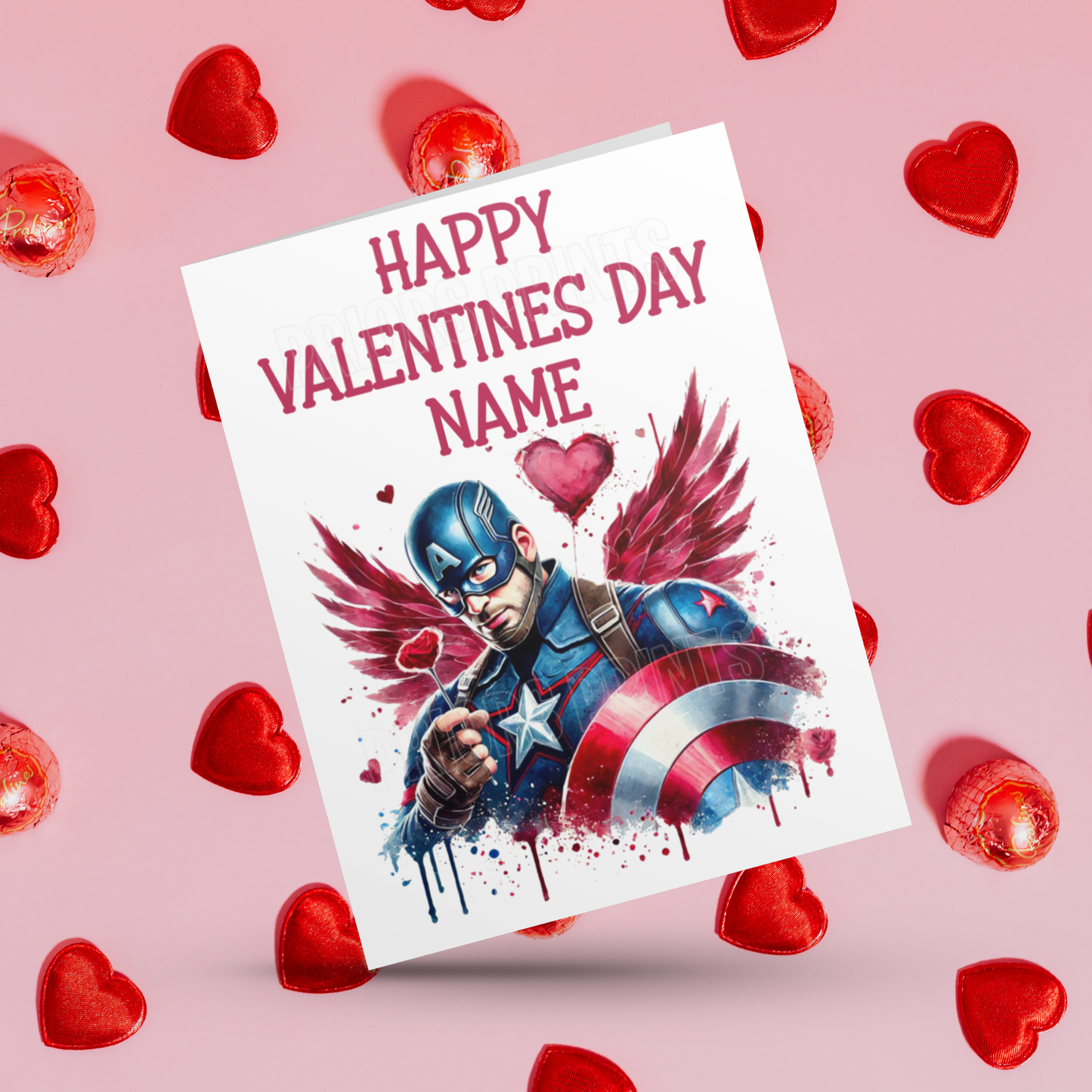 Personalised Superhero Valentines Day Card Batman I Black Panther I Superman I Captain America I Hulk I Iron Man I Spiderman I Wolverine