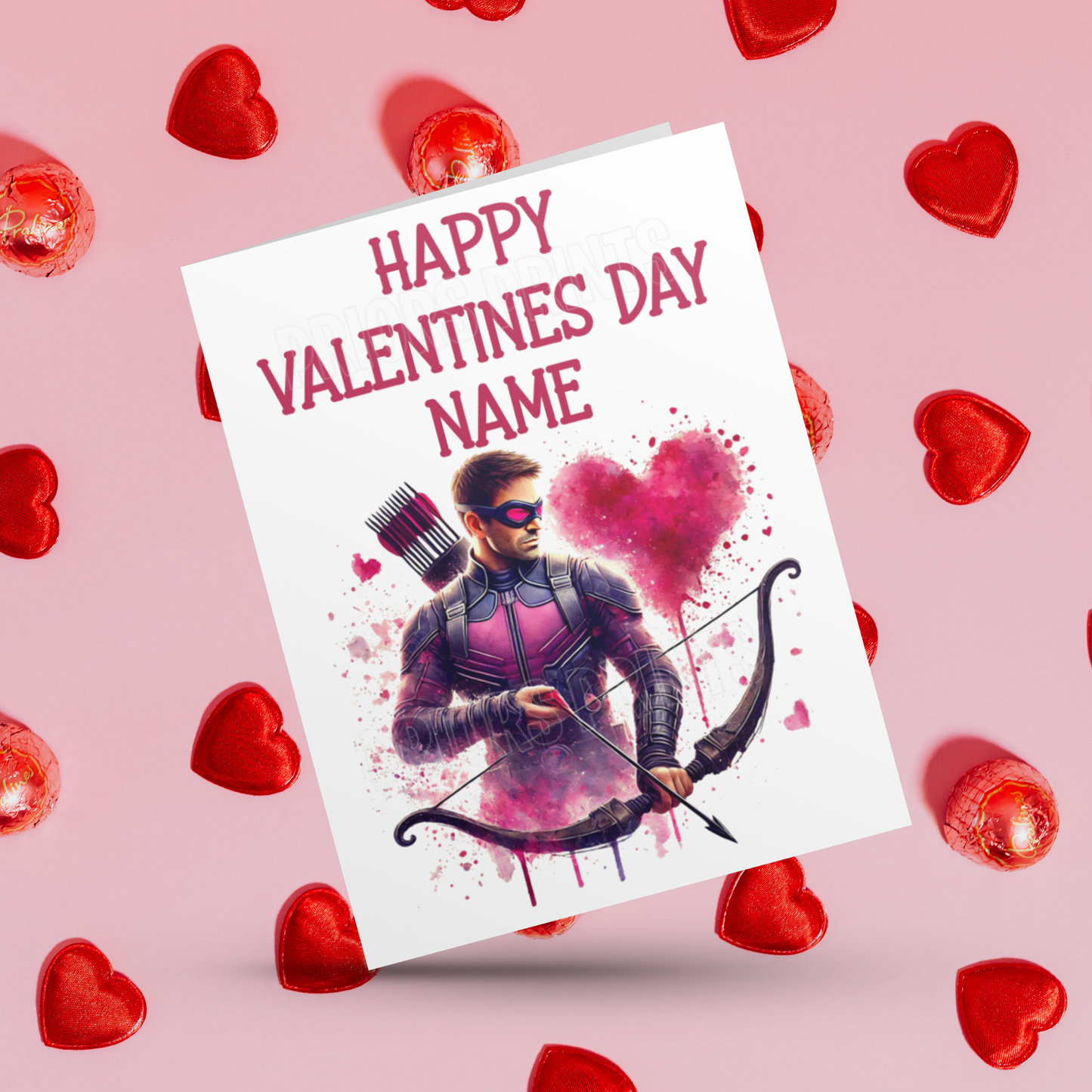 Personalised Superhero Valentines Day Card Batman I Black Panther I Superman I Captain America I Hulk I Iron Man I Spiderman I Wolverine