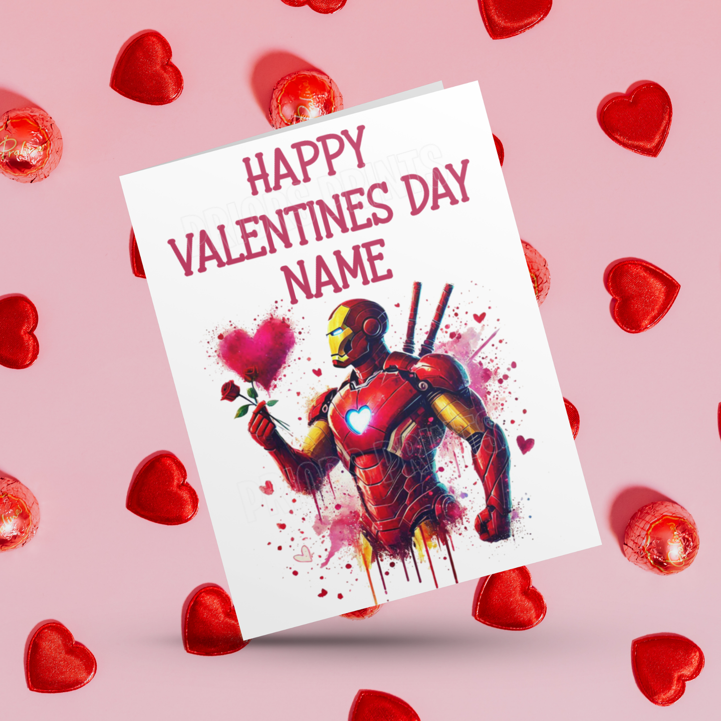 Personalised Superhero Valentines Day Card Batman I Black Panther I Superman I Captain America I Hulk I Iron Man I Spiderman I Wolverine