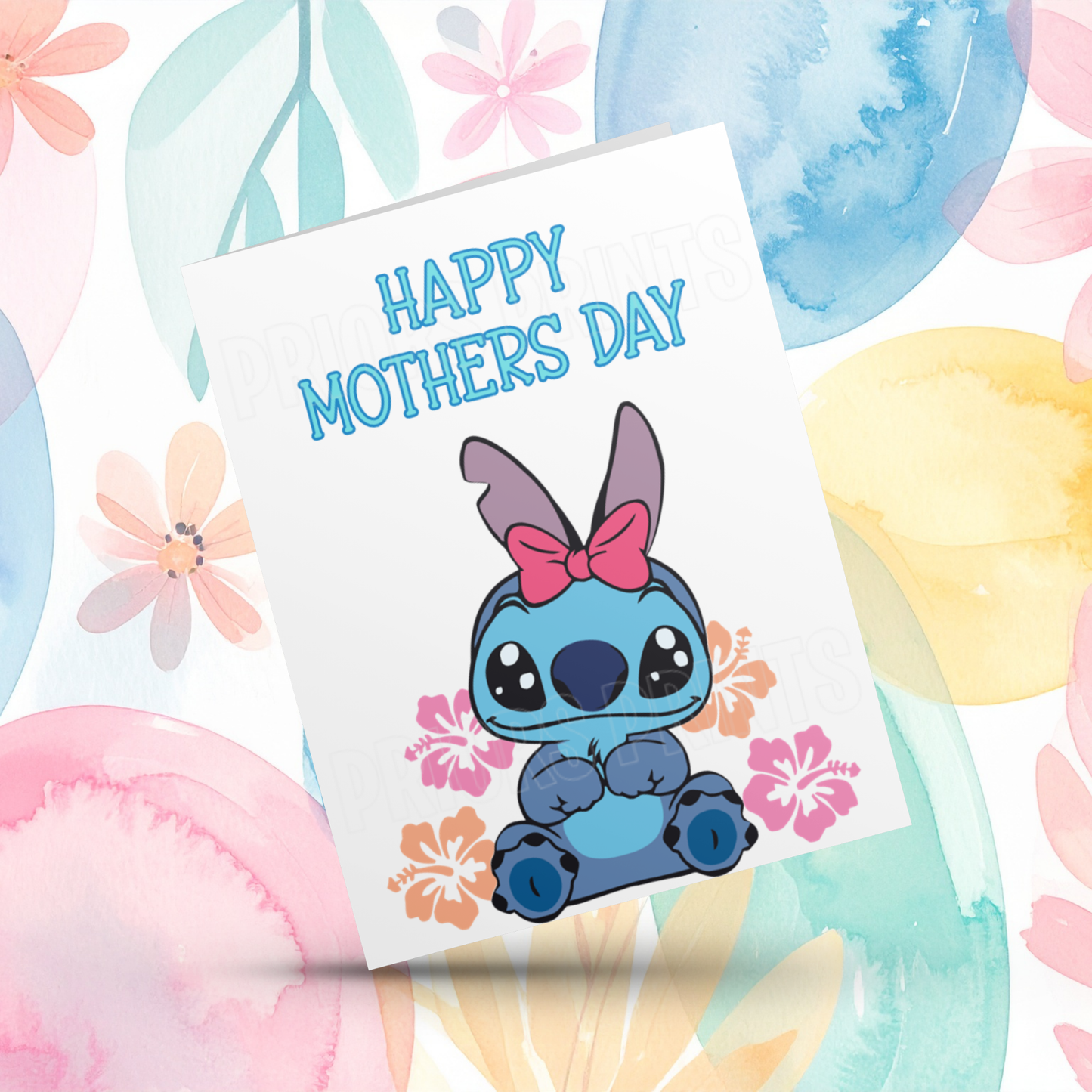Stitch & Angel Happy Mothers Day Card