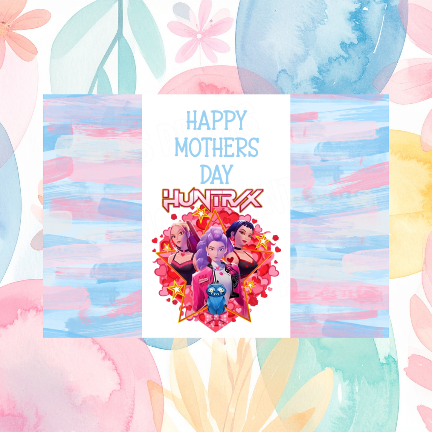 K Pop Demon Hunters Happy Mothers Day Chocolate Bar Wrapper