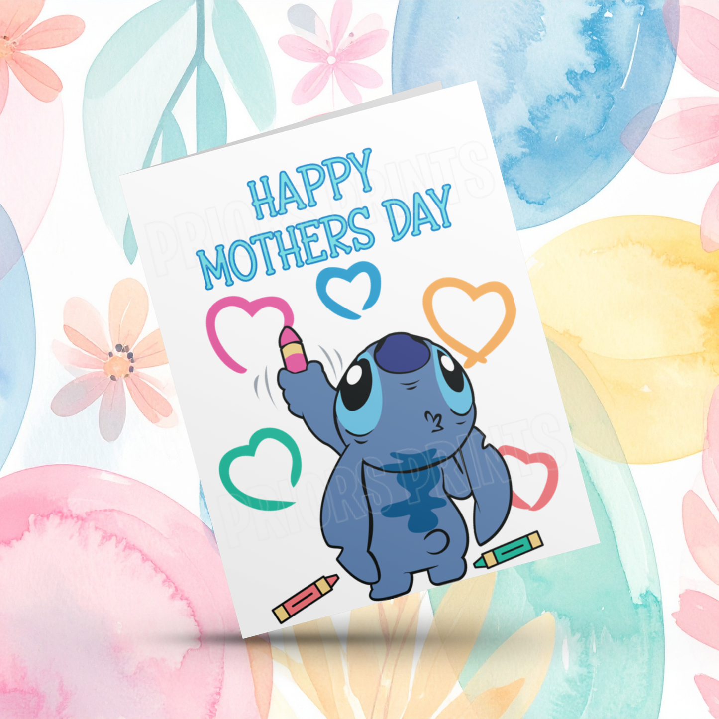 Stitch & Angel Happy Mothers Day Card