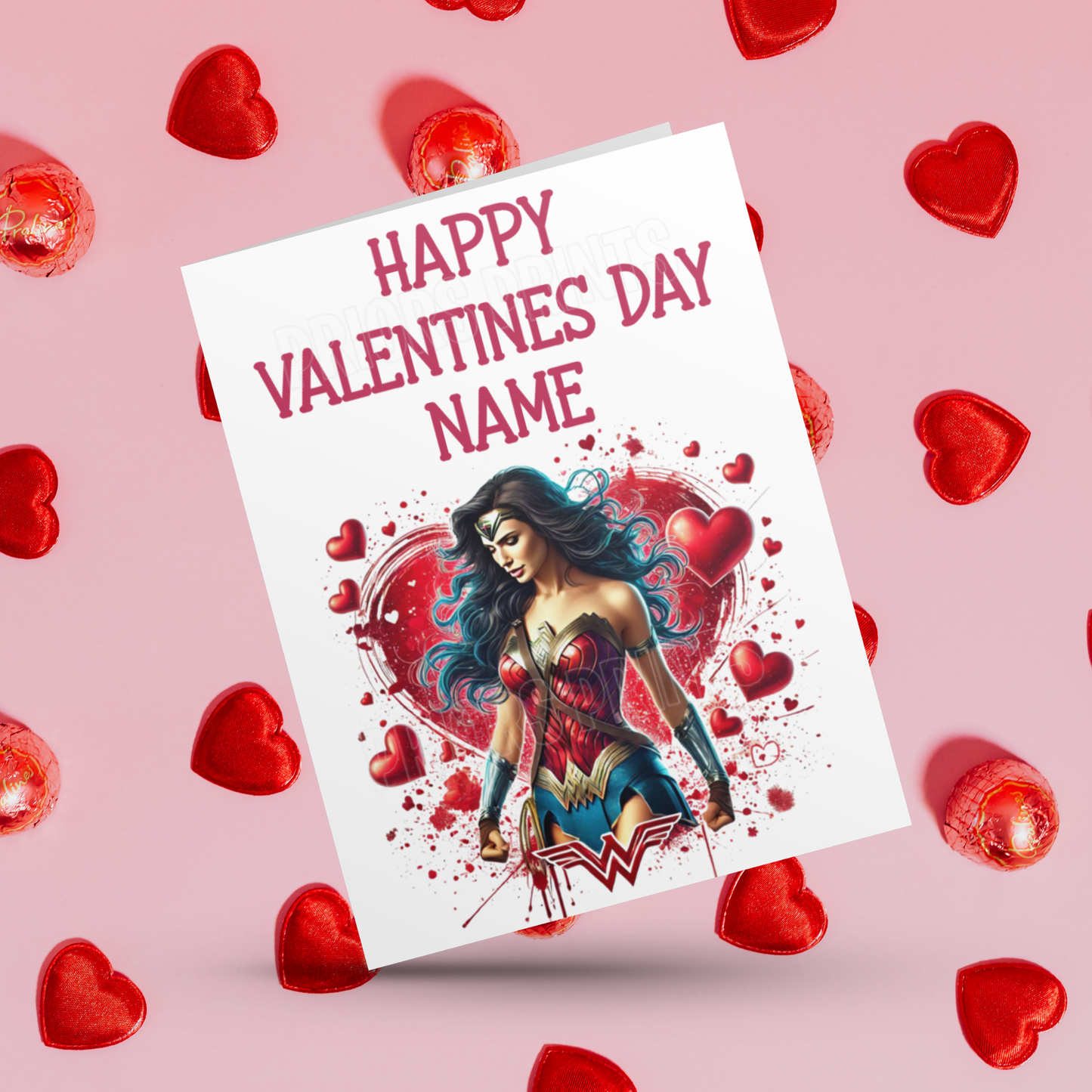 Personalised Superhero Valentines Day Card Batman I Black Panther I Superman I Captain America I Hulk I Iron Man I Spiderman I Wolverine
