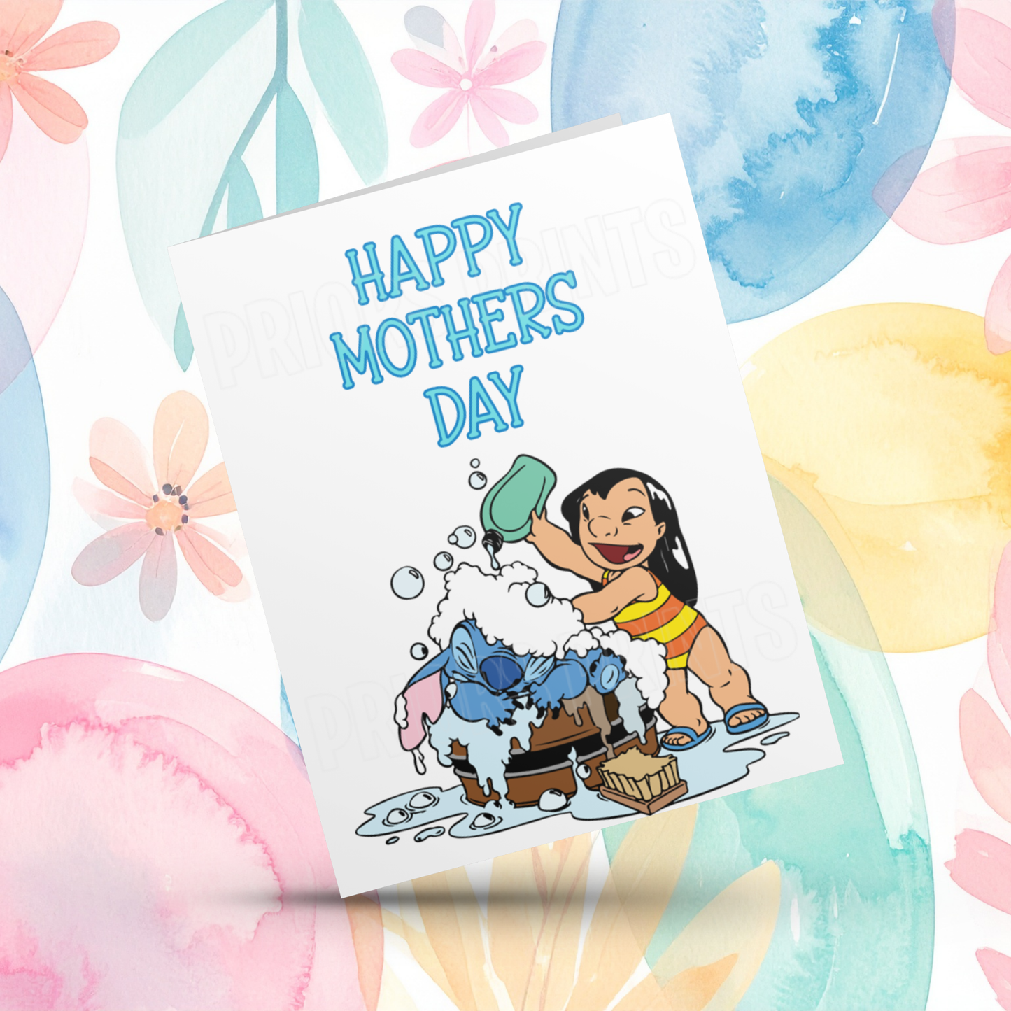 Stitch & Angel Happy Mothers Day Card