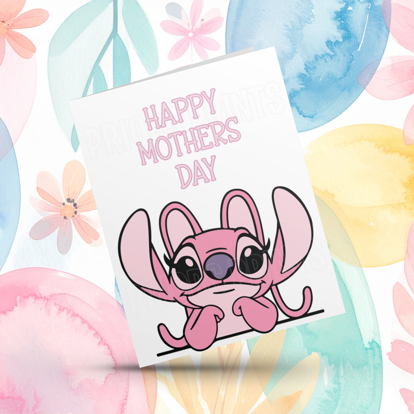Stitch & Angel Happy Mothers Day Card