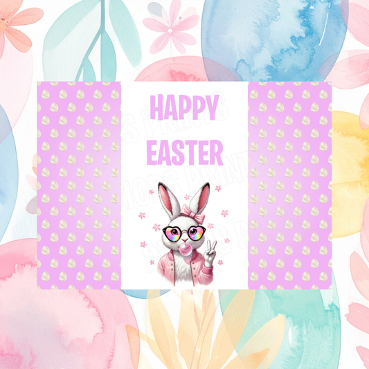 Cool Easter Bunny Chocolate Bar Wrapper
