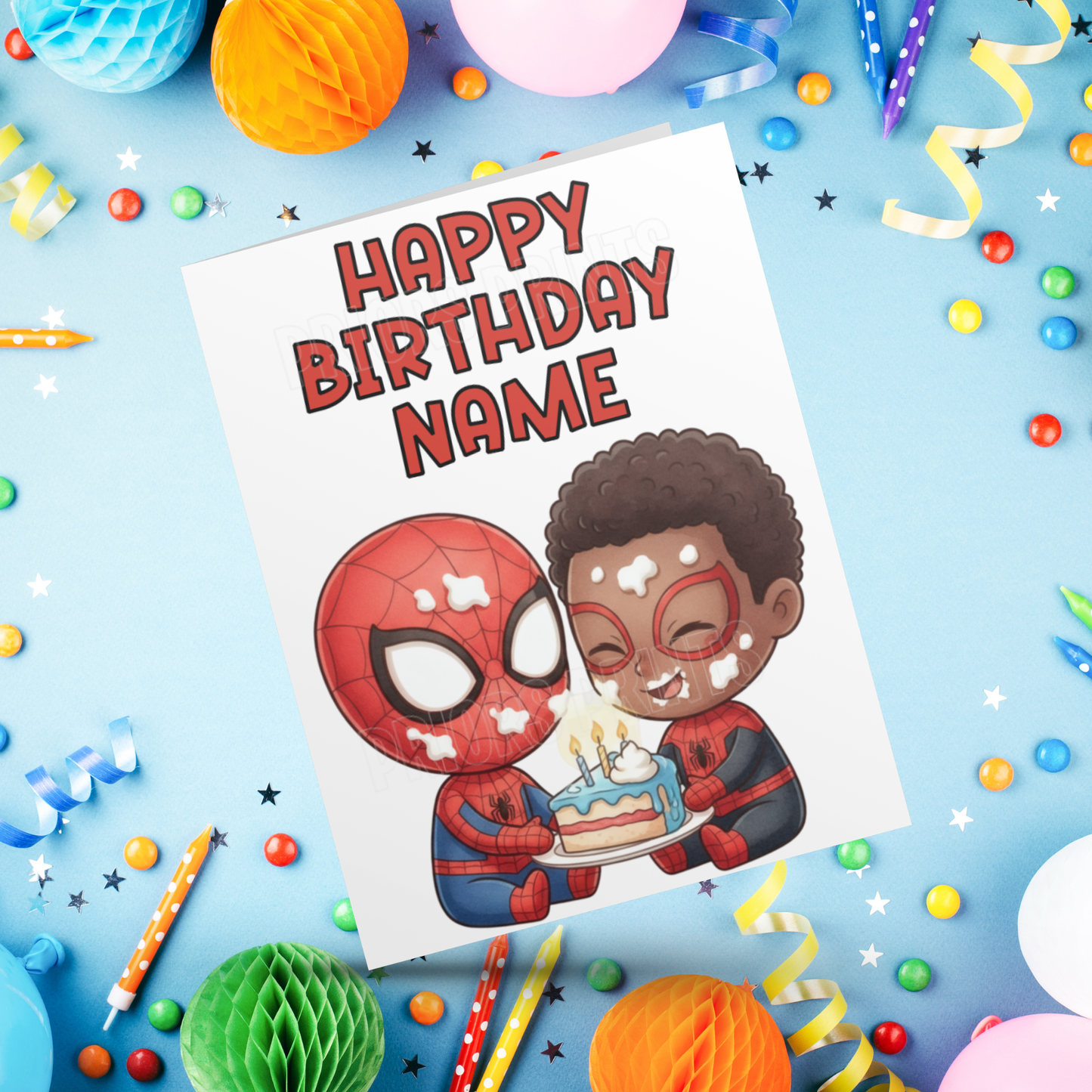 Mixed Superhero Personalised Birthday Card I Marvel (Copy)