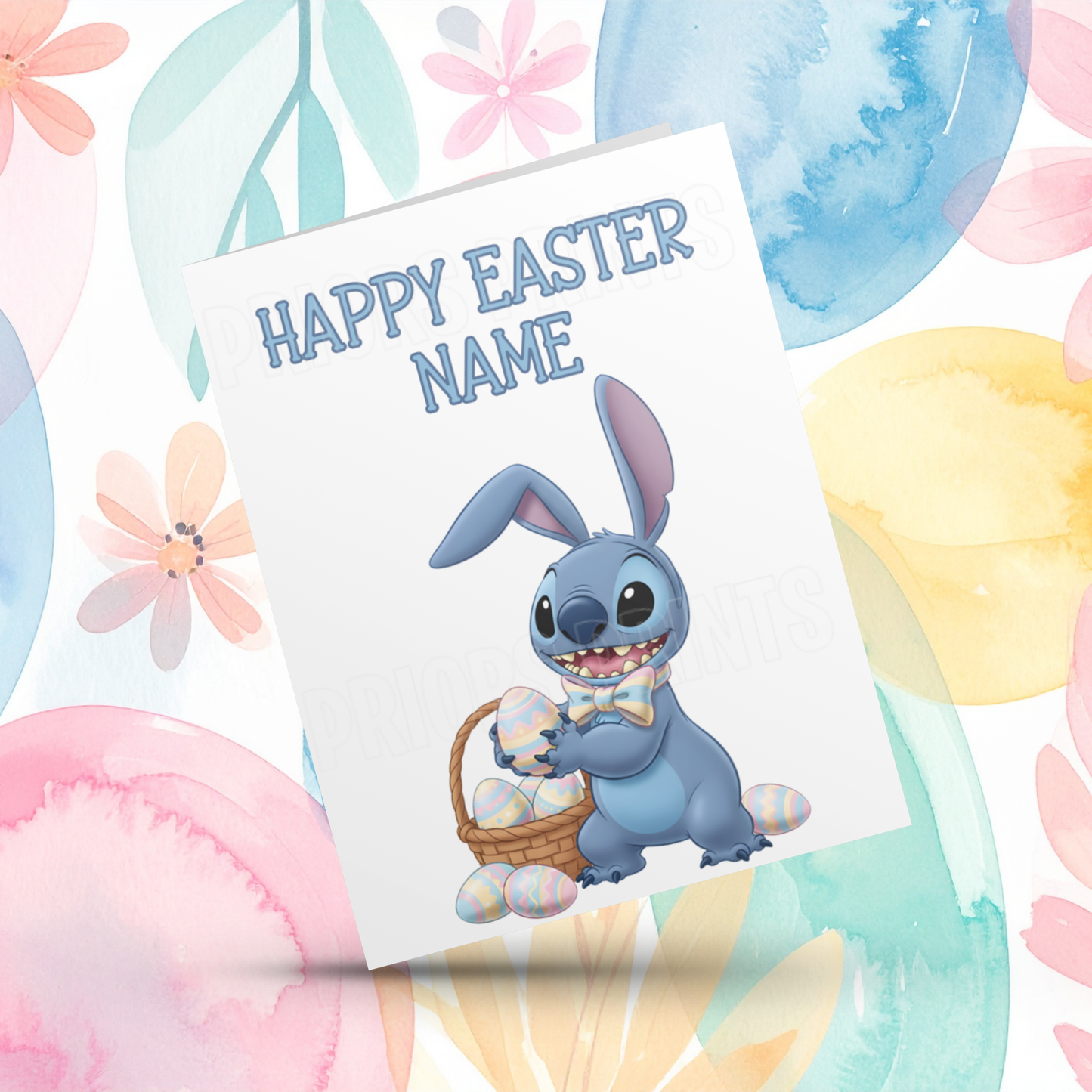 Stitch Personalised Easter Card
