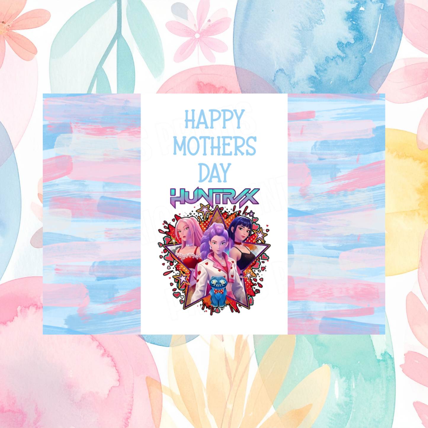 K Pop Demon Hunters Happy Mothers Day Chocolate Bar Wrapper